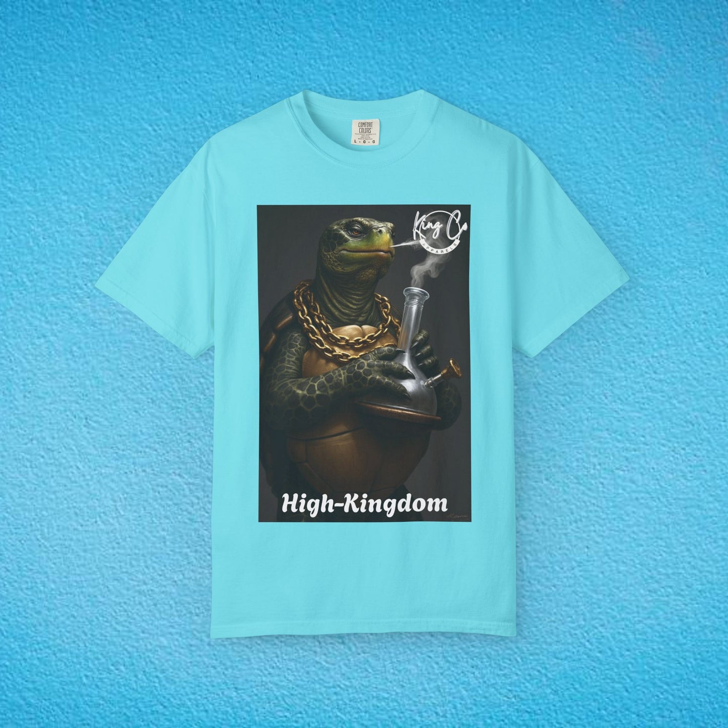 KingCoApparels, High-Kingdom "Tortoise" Unisex Garment-Dyed T-shirt