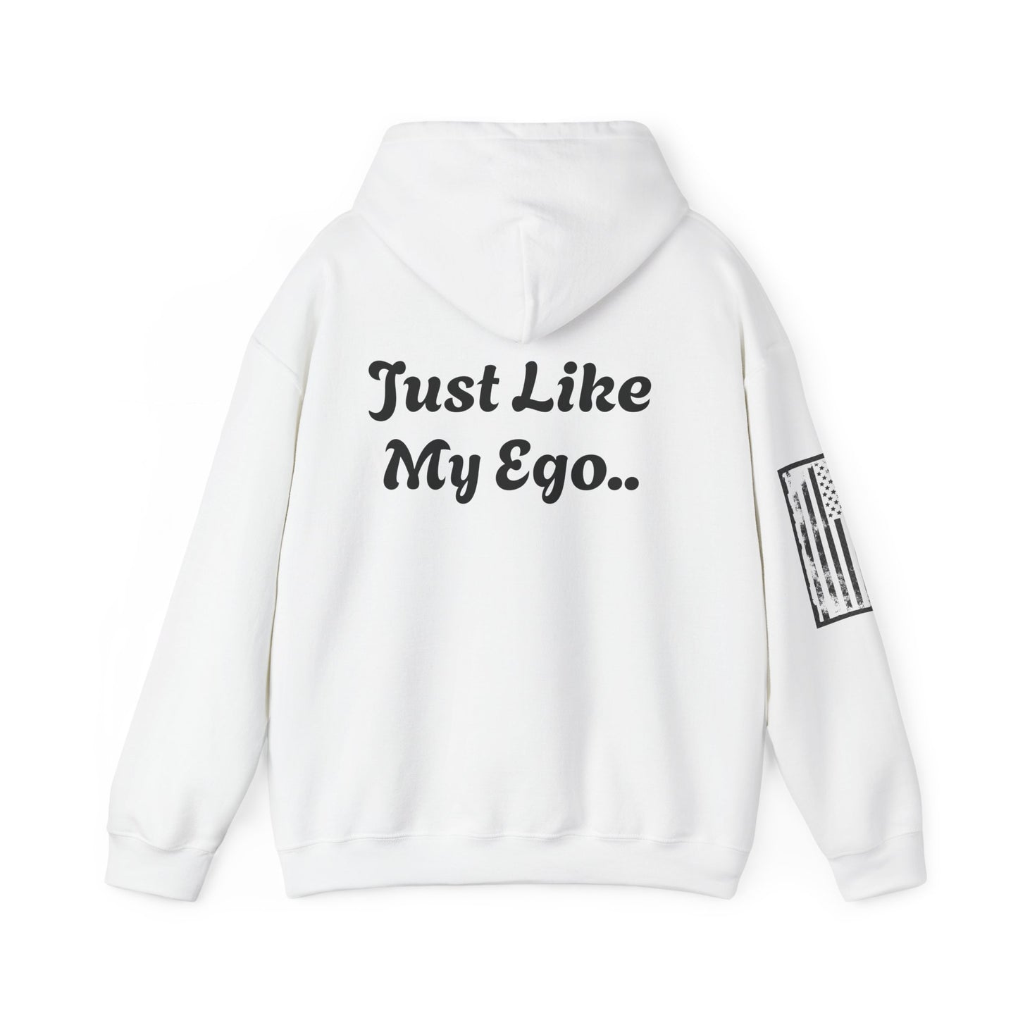 CAUTION FRAGILE "Just Like My Ego.." Unisex Heavy Blend™ Hooded Sweatshirt