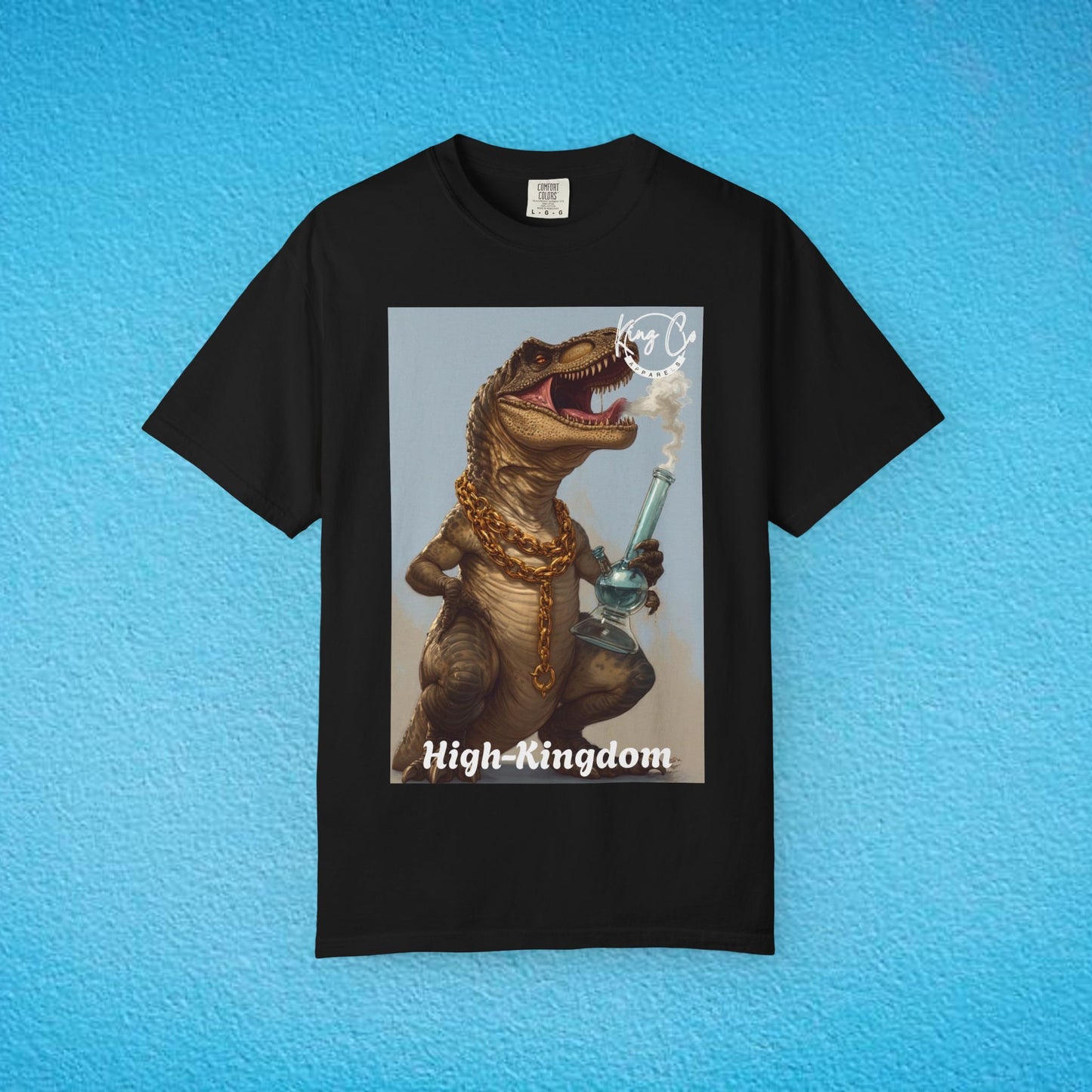 KingCoApparels, High-Kingdom "T-Rex" Unisex Garment-Dyed T-shirt