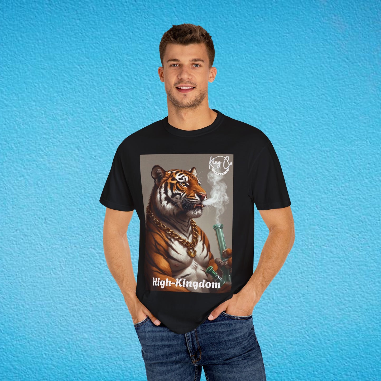 KingCoApparels, High-Kingdom "Tiger" Unisex Garment-Dyed T-shirt