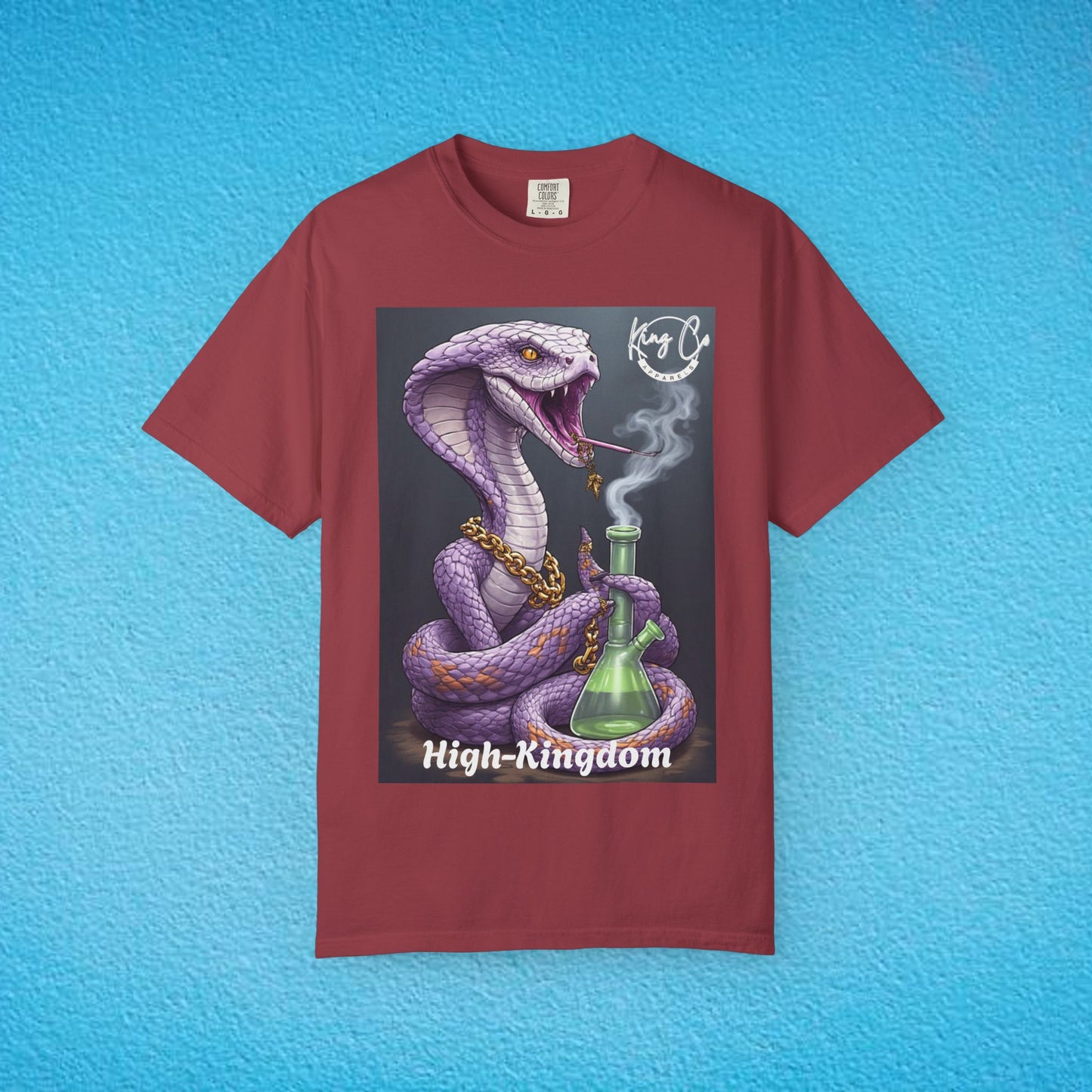 KingCoApparels, High-Kingdom "Cobra" Unisex Garment-Dyed T-shirt
