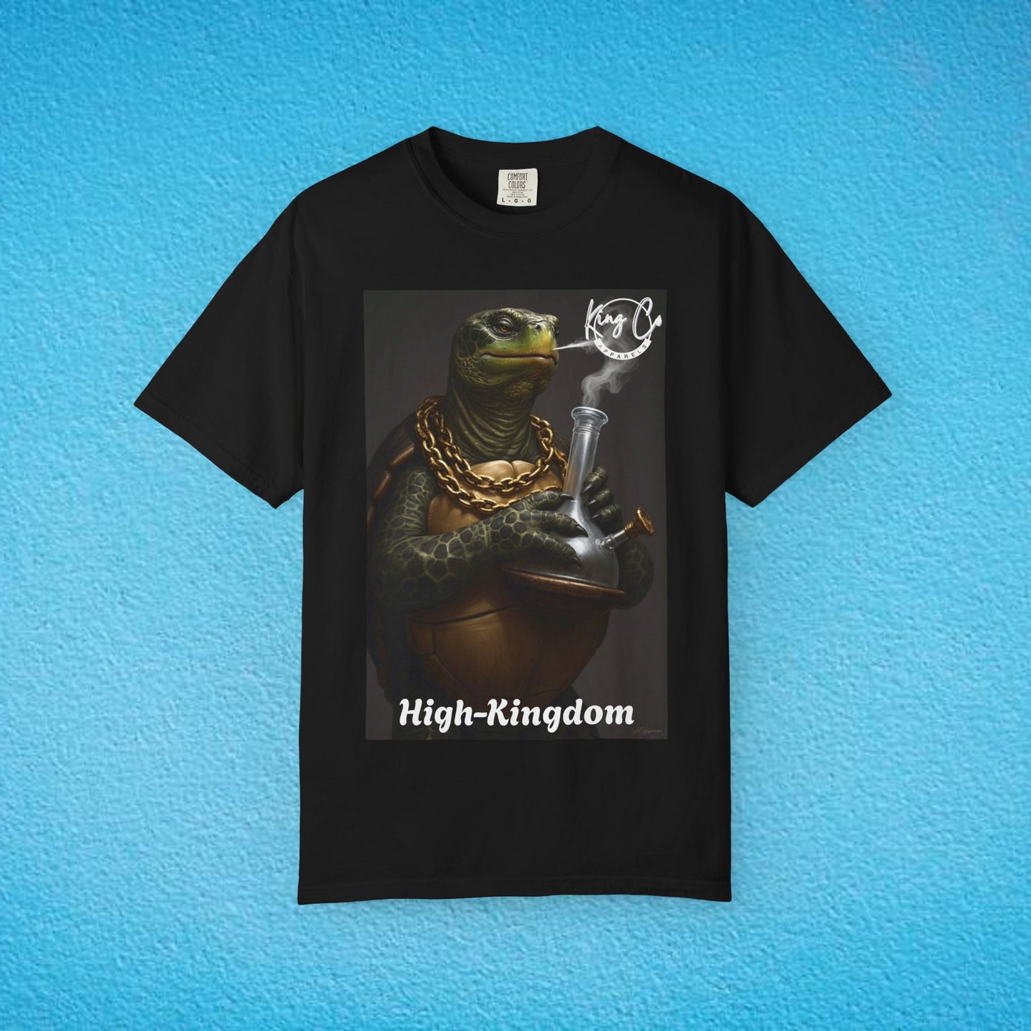 KingCoApparels, High-Kingdom "Tortoise" Unisex Garment-Dyed T-shirt
