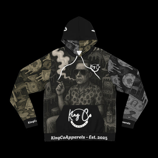 KingCoApparels "Tripping & Loathing In Vegas" Unisex Medium Blend™ Hooded Sweatshirt