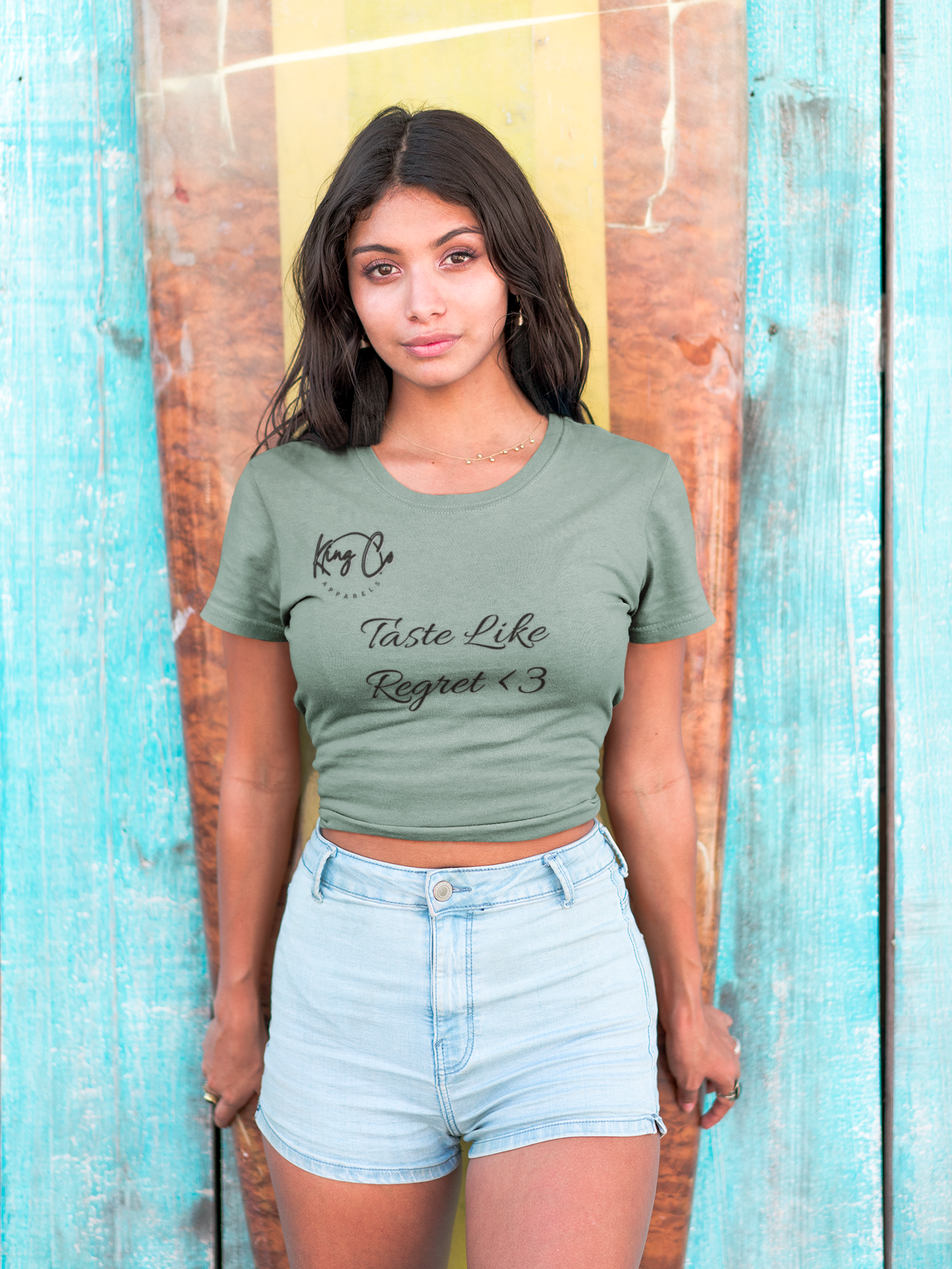 "Taste Like Regret <3" Women's Crop Top Tee™