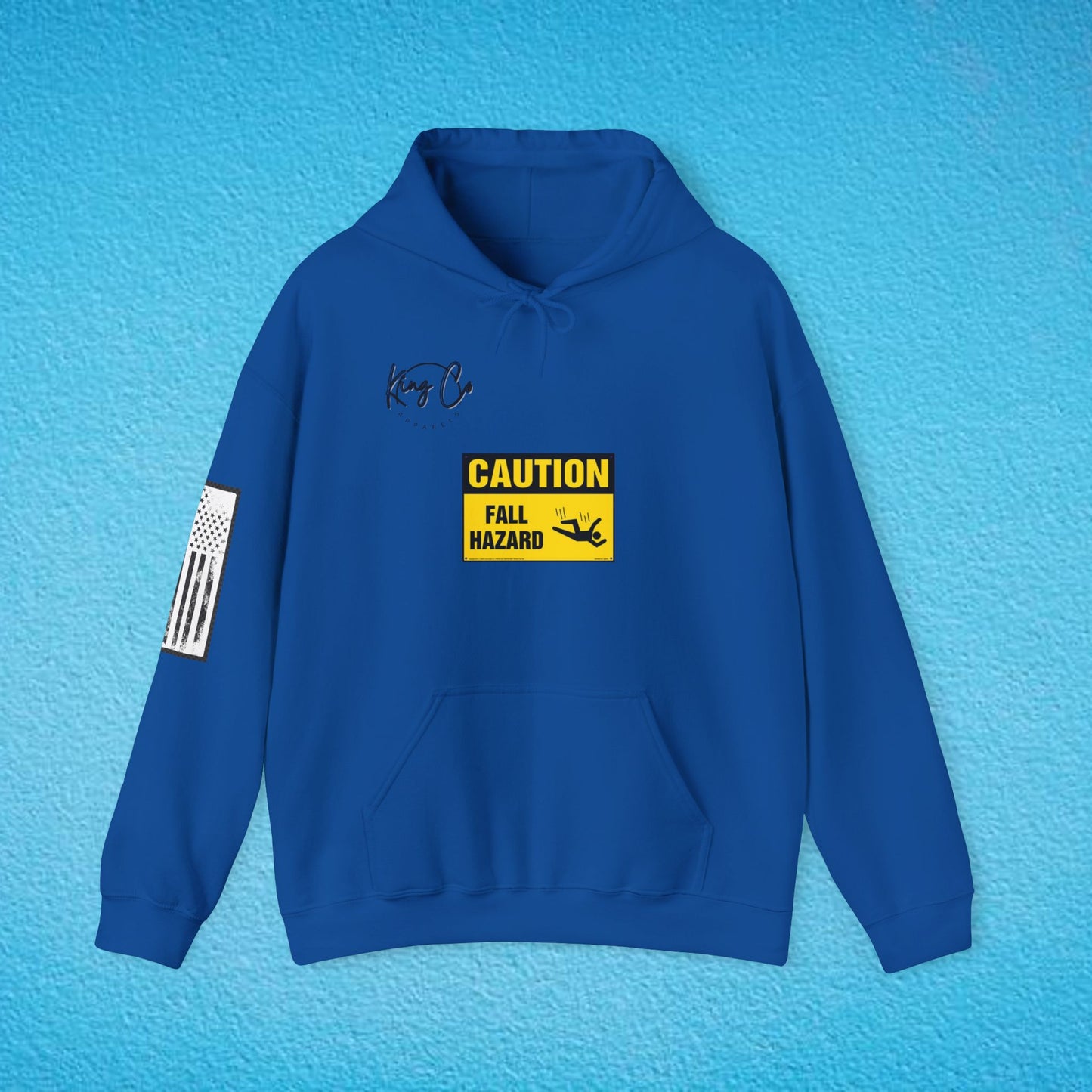 CAUTION Fall Hazard "For Emotionally Unstable Girls" Unisex Heavy Blend™ Hooded Sweatshirt