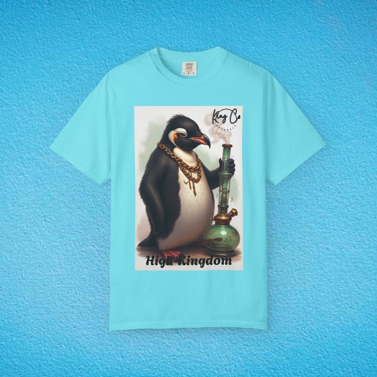 KingCoApparels, High-Kingdom "Penguin" Unisex Garment-Dyed T-shirt