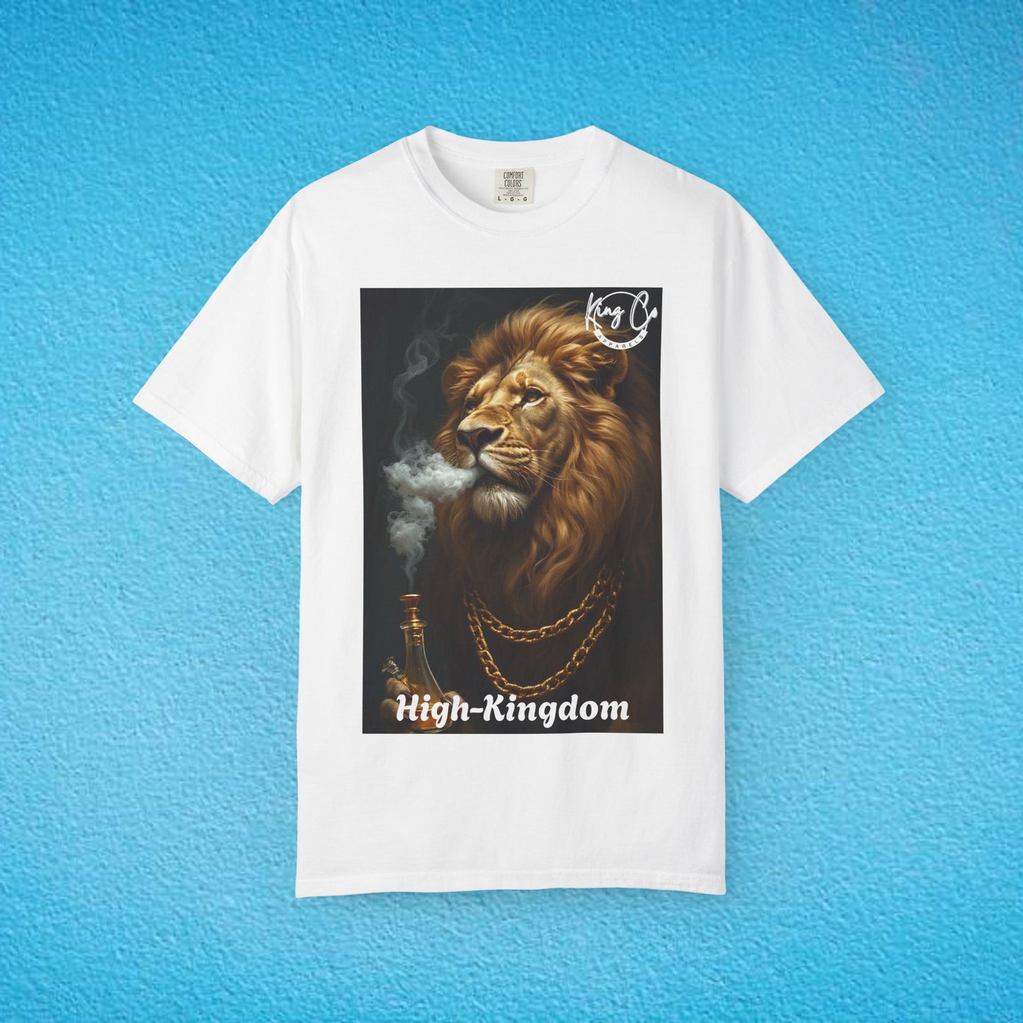 KingCoApparels, High-Kingdom "Lion" Unisex Garment-Dyed T-shirt
