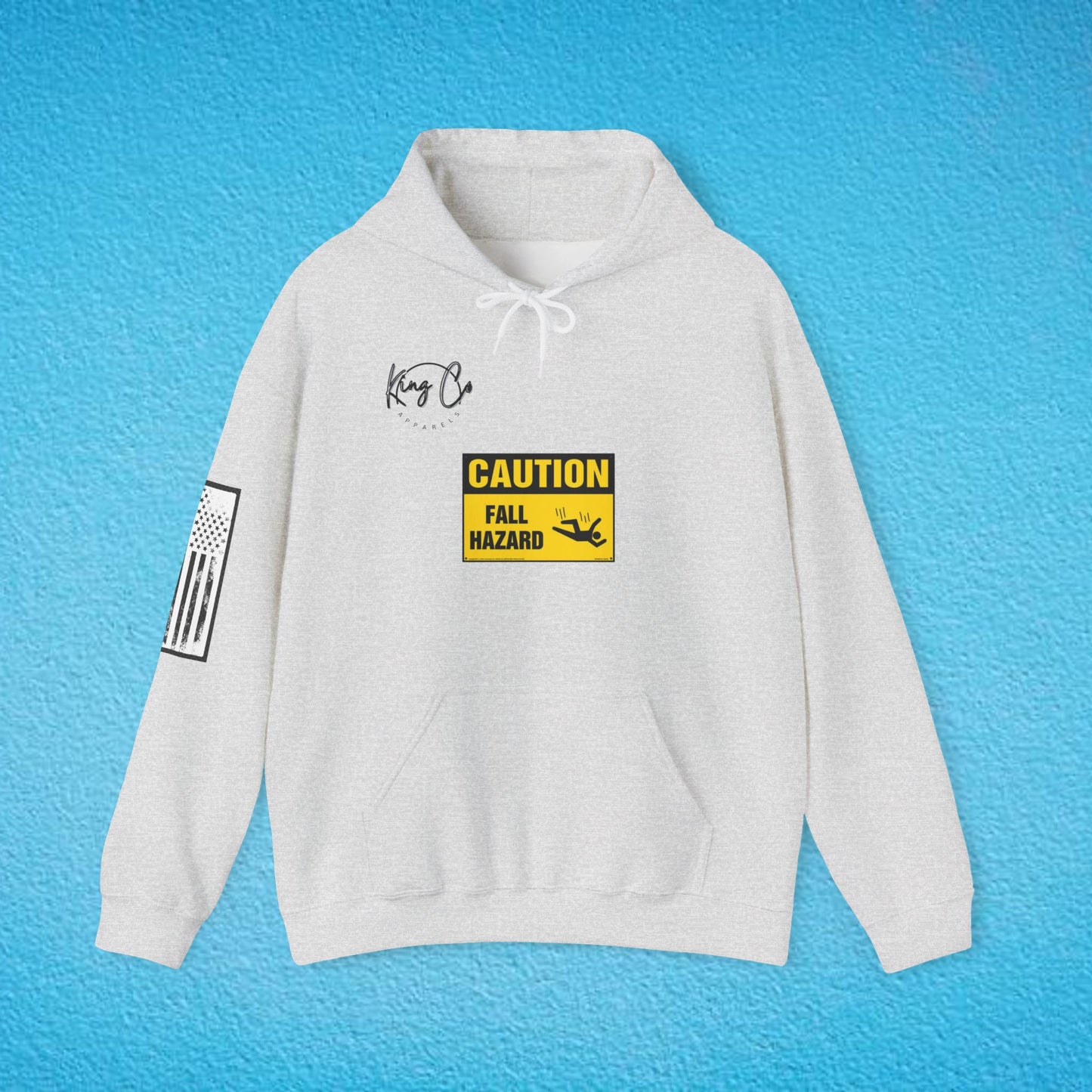 CAUTION Fall Hazard "For Emotionally Unstable Girls" Unisex Heavy Blend™ Hooded Sweatshirt