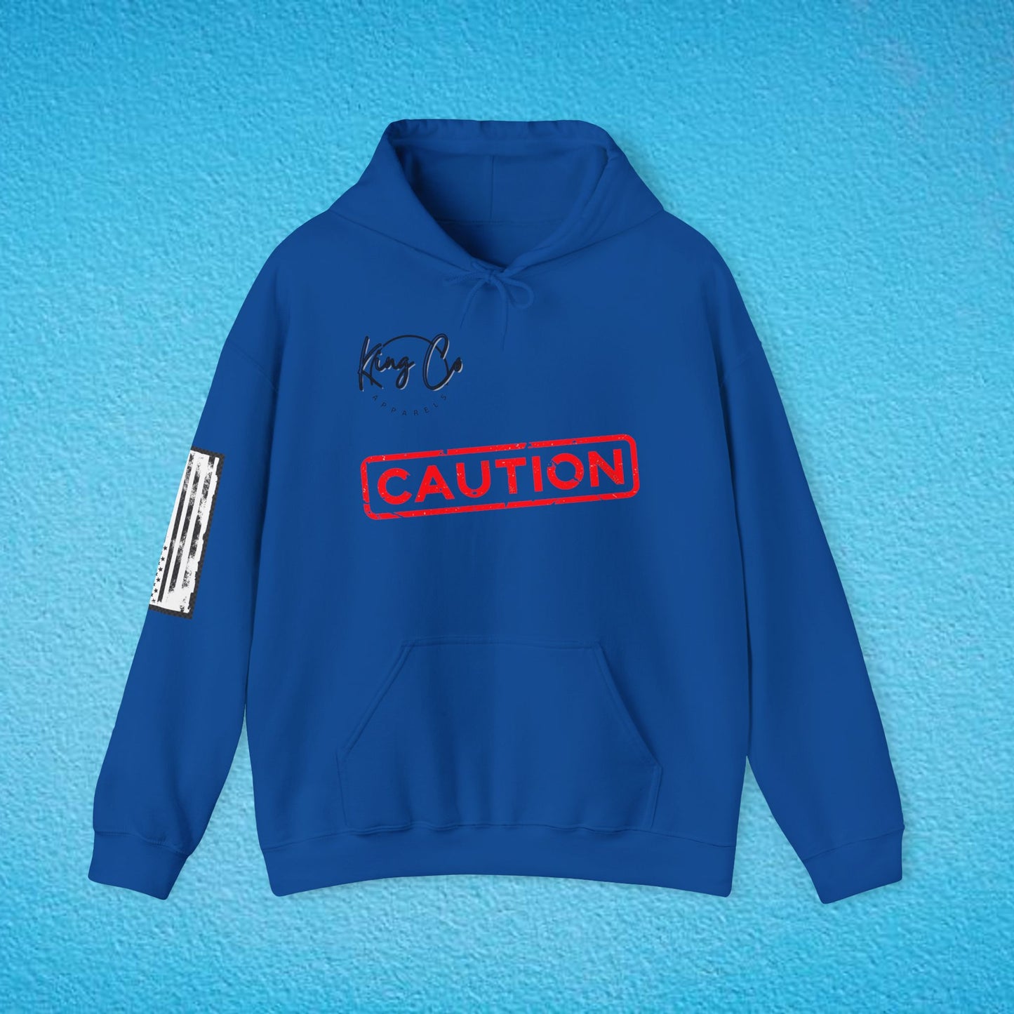 CAUTION "Moans When Mishandled.." Unisex Heavy Blend™ Hooded Sweatshirt