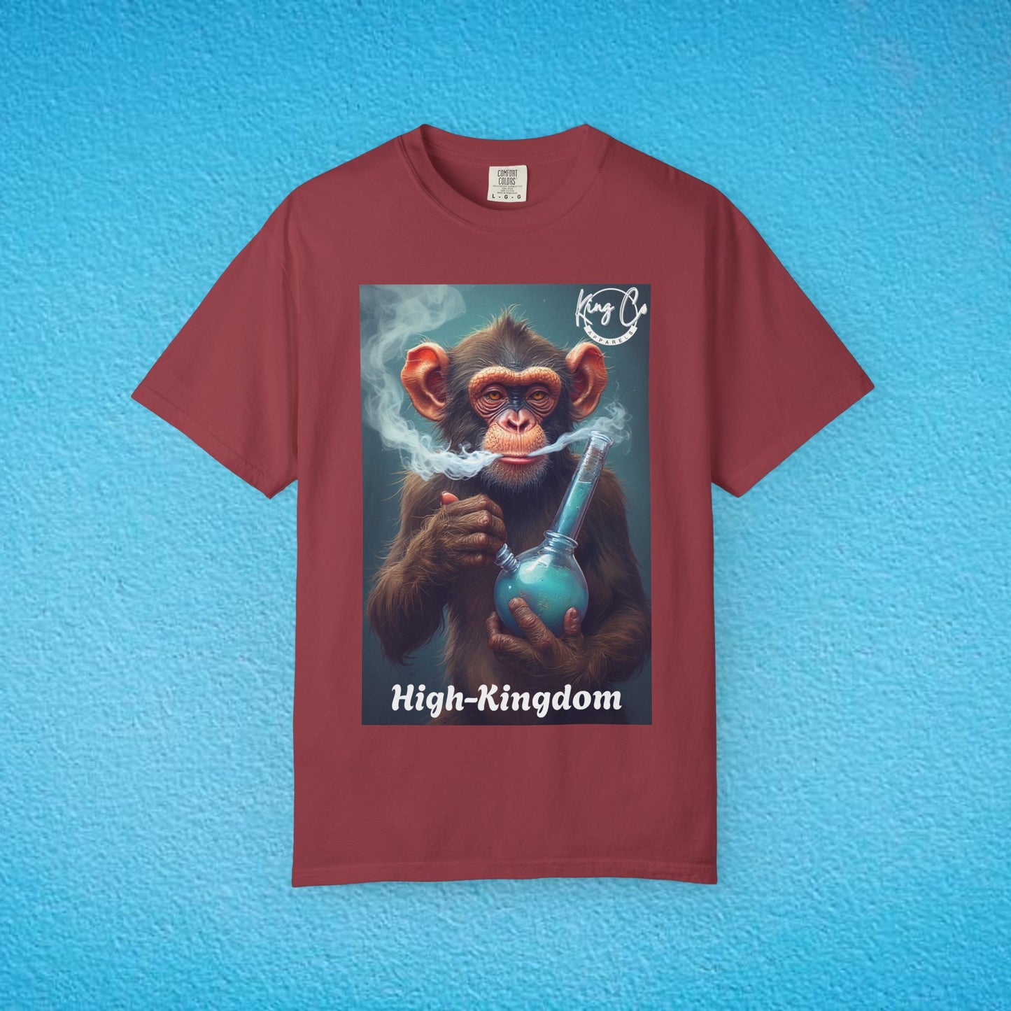 KingCoApparels, High-Kingdom "Chimp" Unisex Garment-Dyed T-shirt
