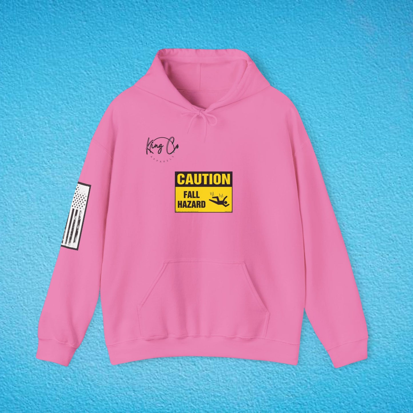 CAUTION Fall Hazard "For Emotionally Unstable Girls" Unisex Heavy Blend™ Hooded Sweatshirt