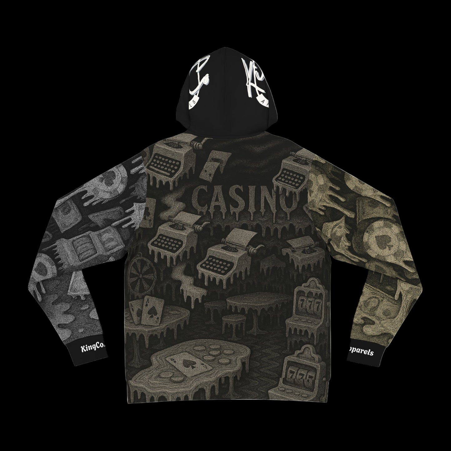 KingCoApparels "Tripping & Loathing In Vegas" Unisex Medium Blend™ Hooded Sweatshirt