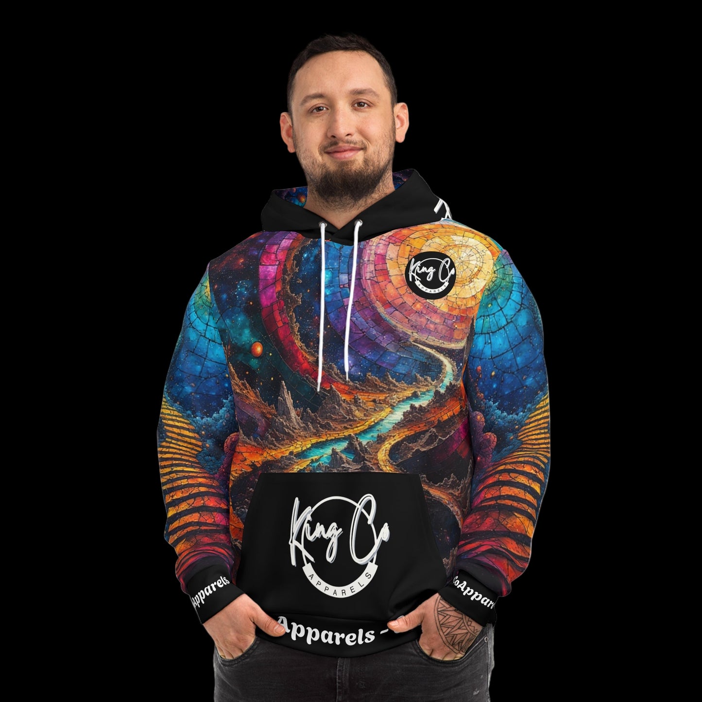 KingCoApparels "Cosmo Flow" Unisex Medium Blend™ Hooded Sweatshirt