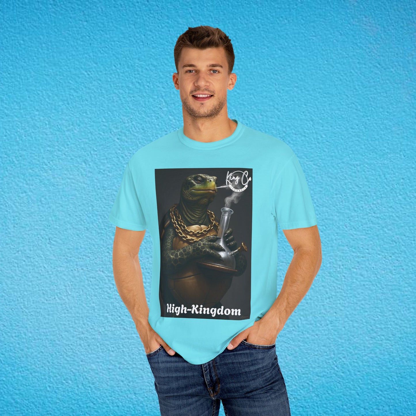 KingCoApparels, High-Kingdom "Tortoise" Unisex Garment-Dyed T-shirt