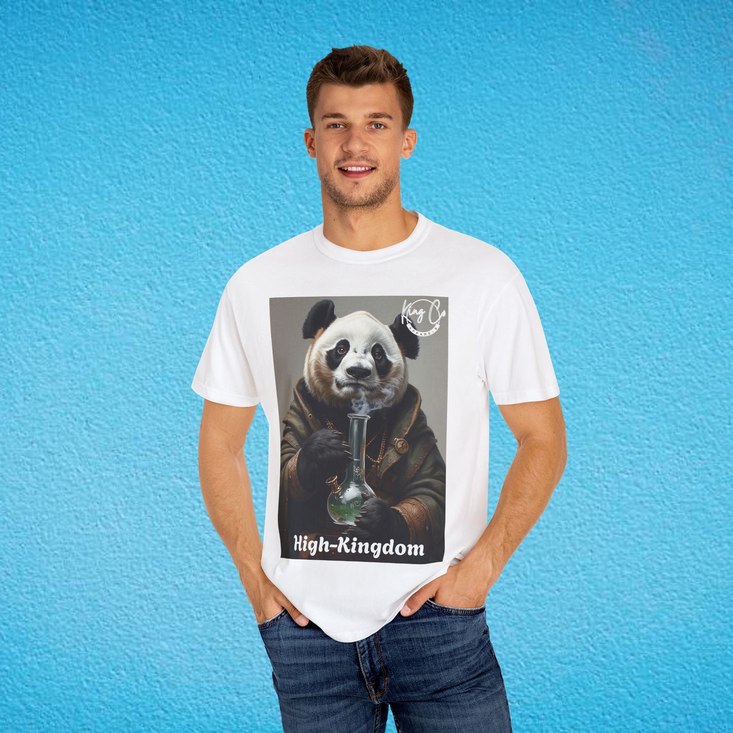 KingCoApparels, High-Kingdom "Panda" Unisex Garment-Dyed T-shirt