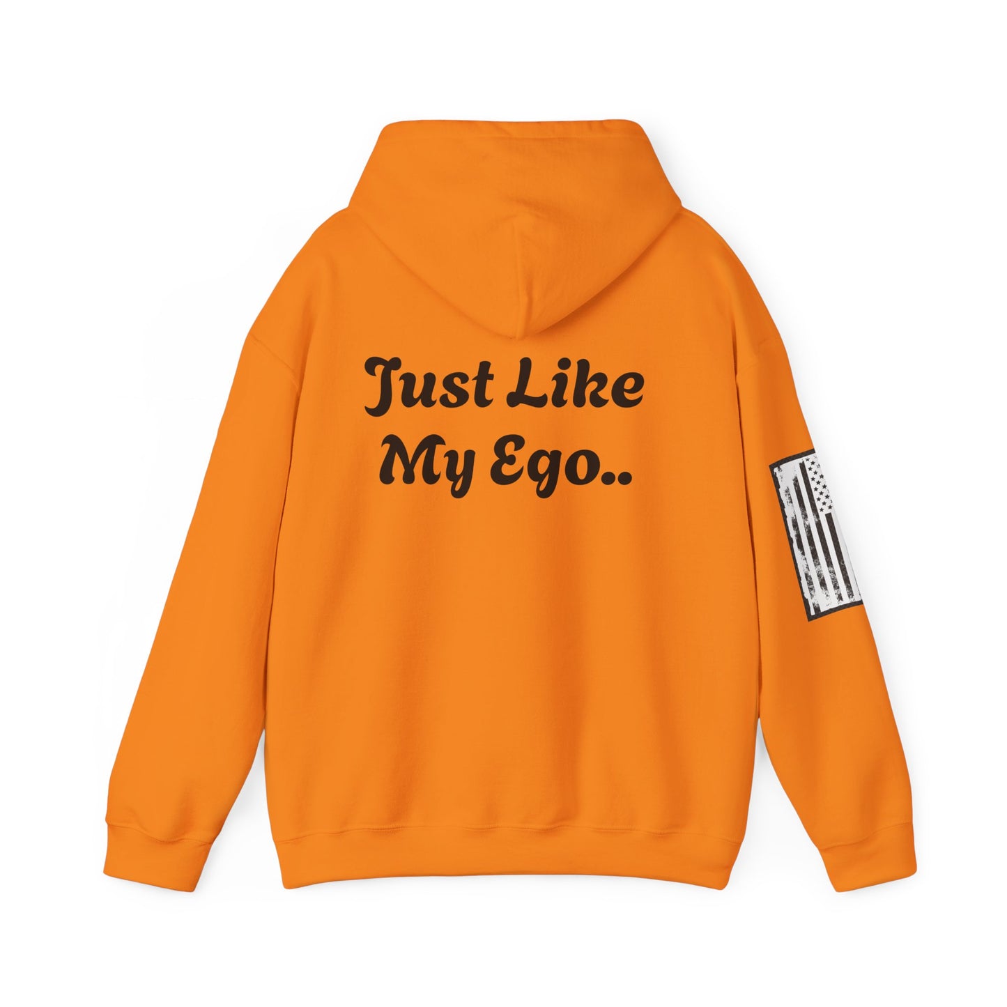 CAUTION FRAGILE "Just Like My Ego.." Unisex Heavy Blend™ Hooded Sweatshirt