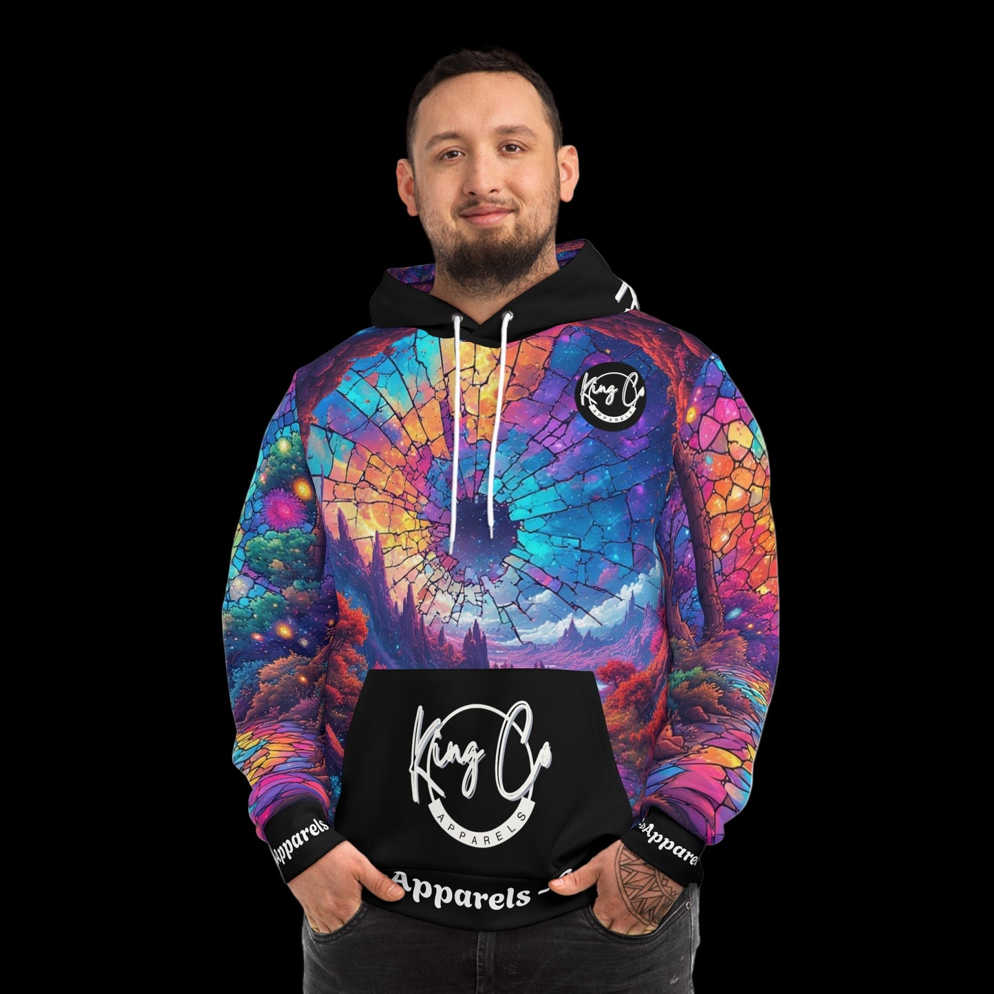KingCoApparels "Broken Universe" Unisex Medium Blend™ Hooded Sweatshirt