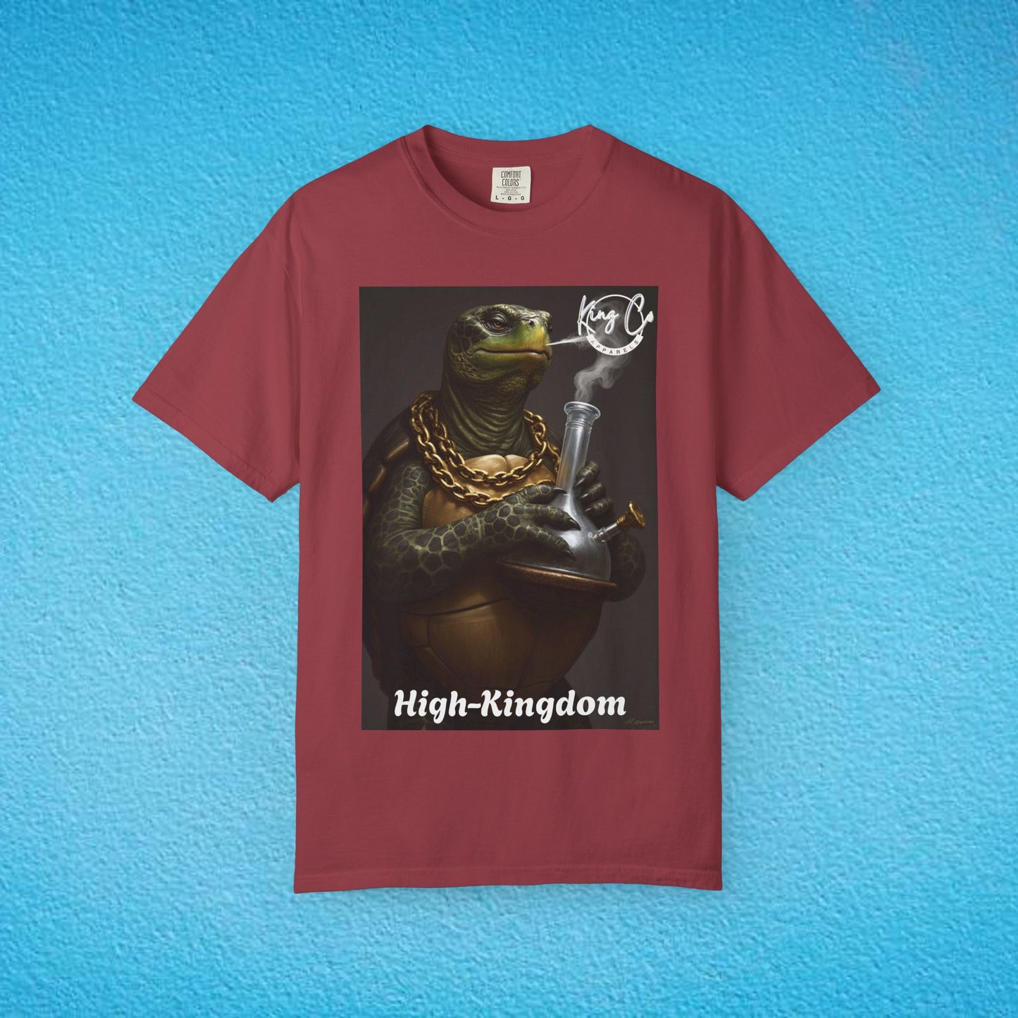 KingCoApparels, High-Kingdom "Tortoise" Unisex Garment-Dyed T-shirt