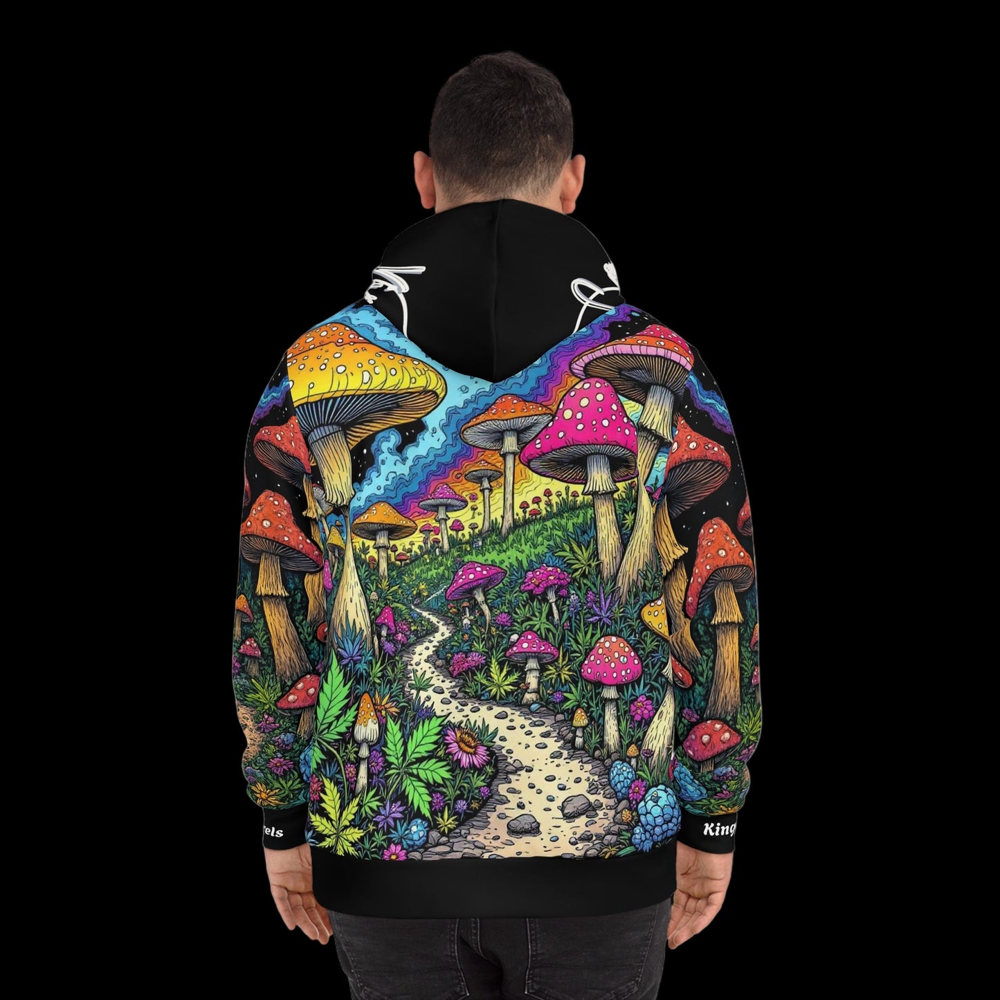 KingCoApparels "Trippy Gnome World" Unisex Medium Blend™ Hooded Sweatshirt