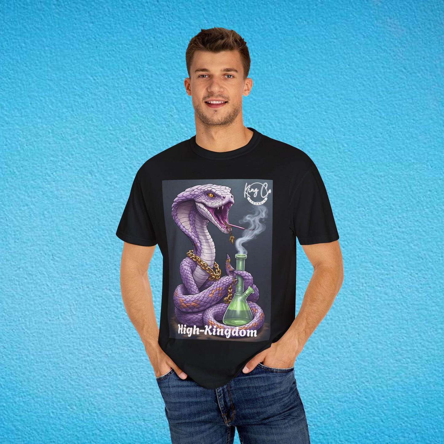 KingCoApparels, High-Kingdom "Cobra" Unisex Garment-Dyed T-shirt