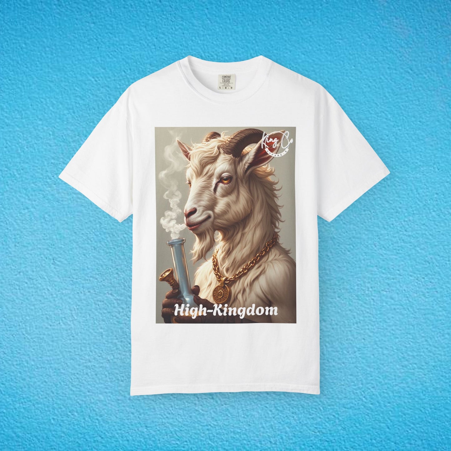 KingCoApparels, High-Kingdom "Goat" Unisex Garment-Dyed T-shirt