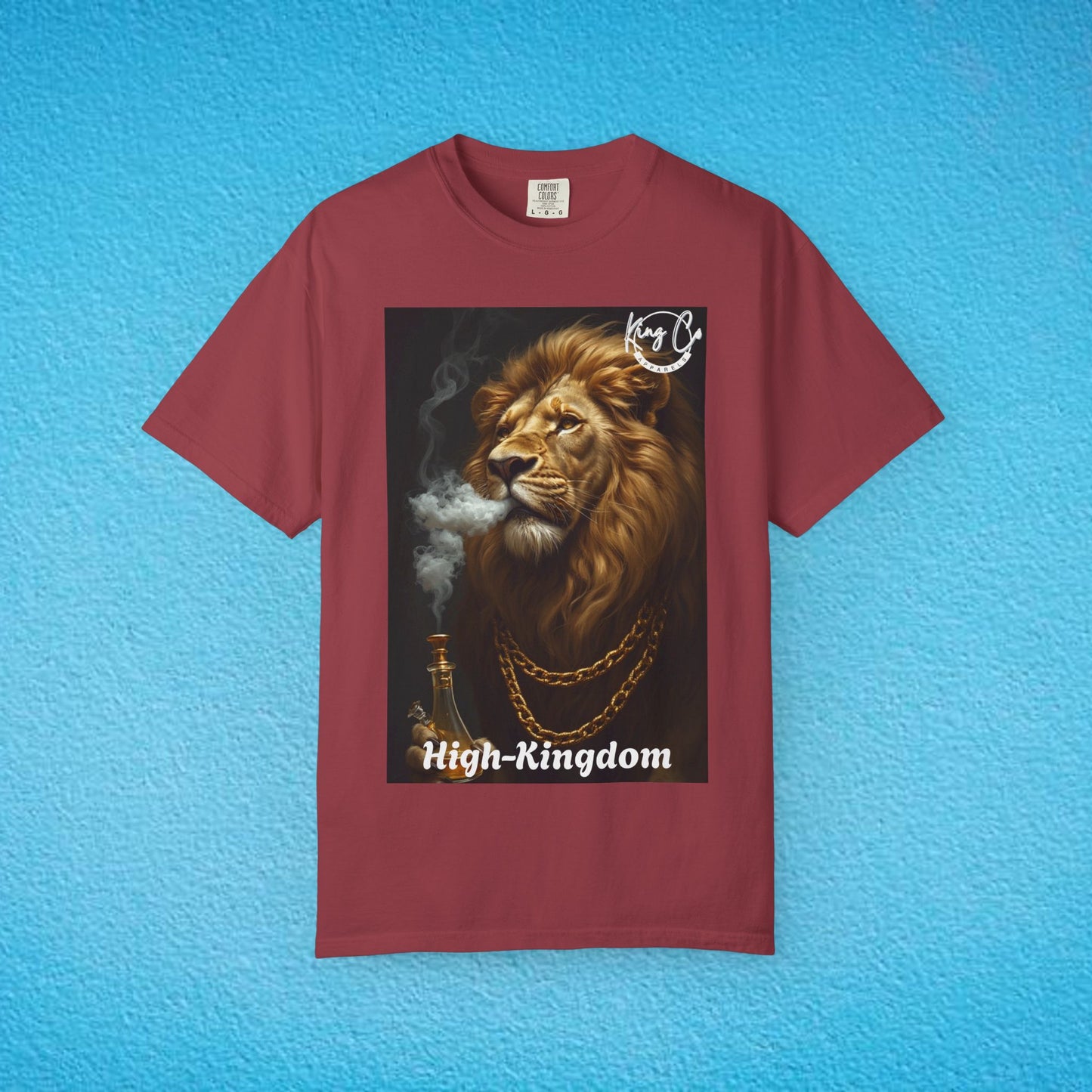 KingCoApparels, High-Kingdom "Lion" Unisex Garment-Dyed T-shirt