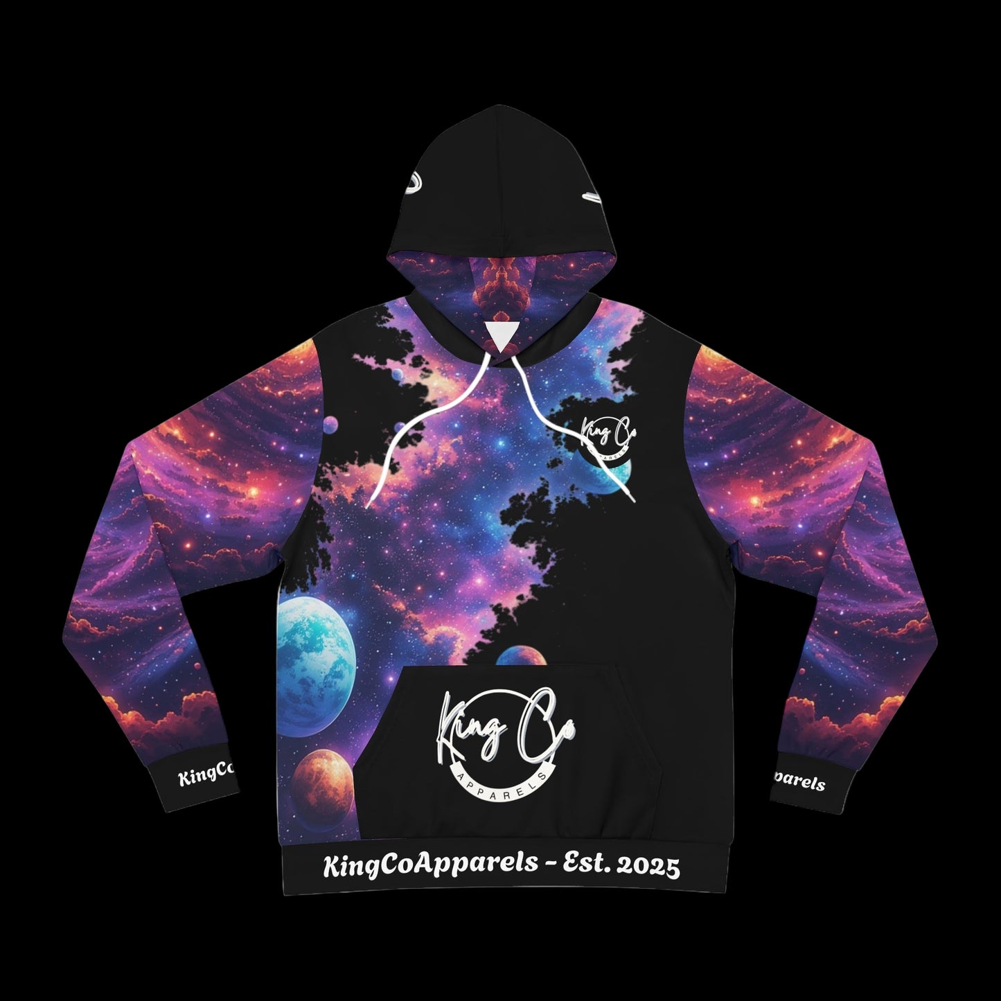 KingCoApparels "Cosmic Galaxy" Unisex Medium Blend™ Hooded Sweatshirt