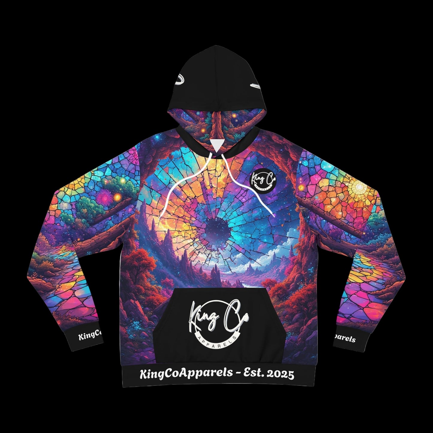 KingCoApparels "Broken Universe" Unisex Medium Blend™ Hooded Sweatshirt