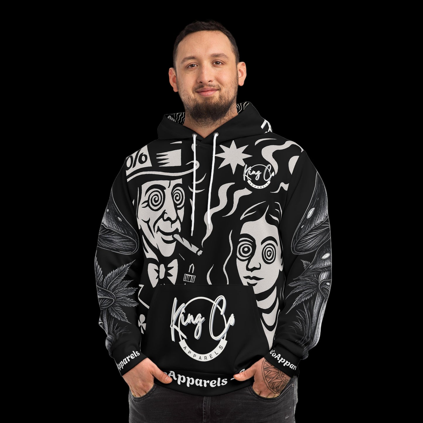 KingCoApparels "Trip In Wonderland" Unisex Medium Blend™ Hooded Sweatshirt