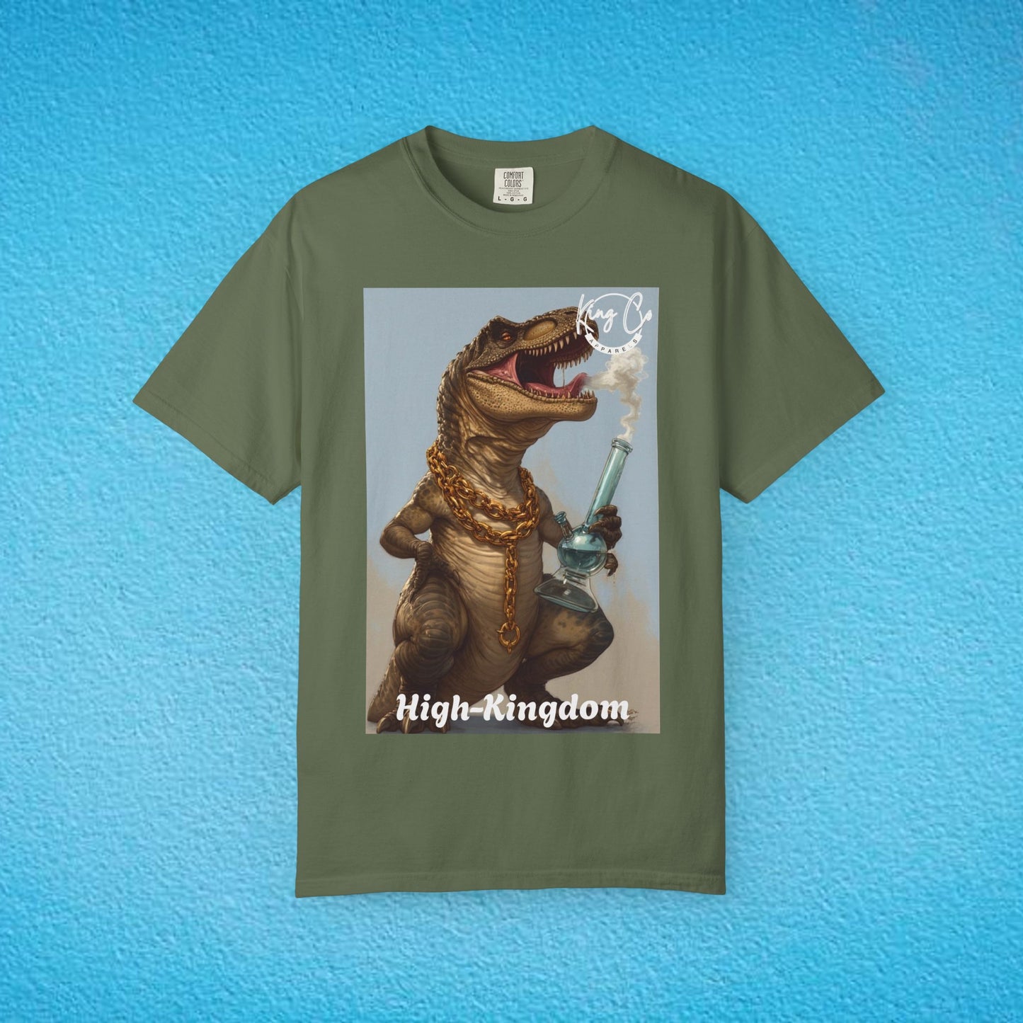 KingCoApparels, High-Kingdom "T-Rex" Unisex Garment-Dyed T-shirt