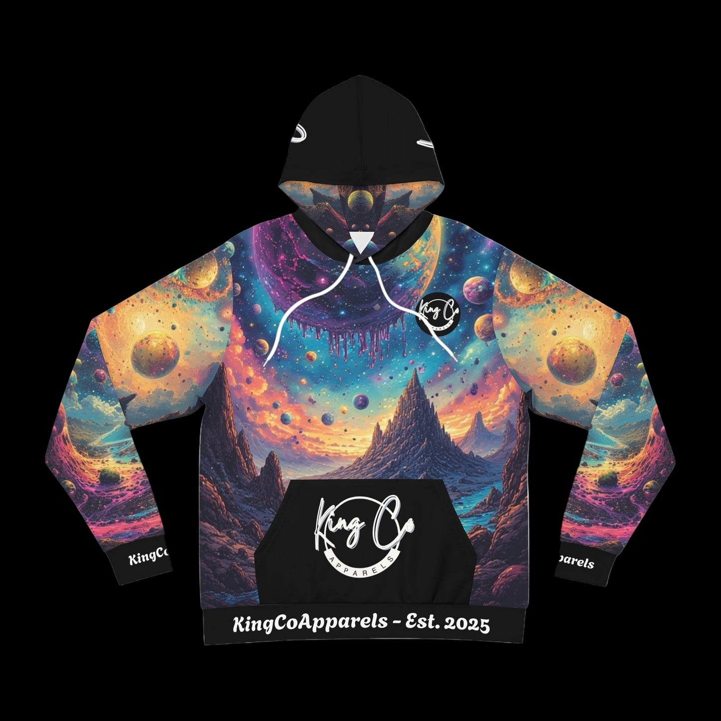 KingCoApparels "Galactical World" Unisex Medium Blend™ Hooded Sweatshirt