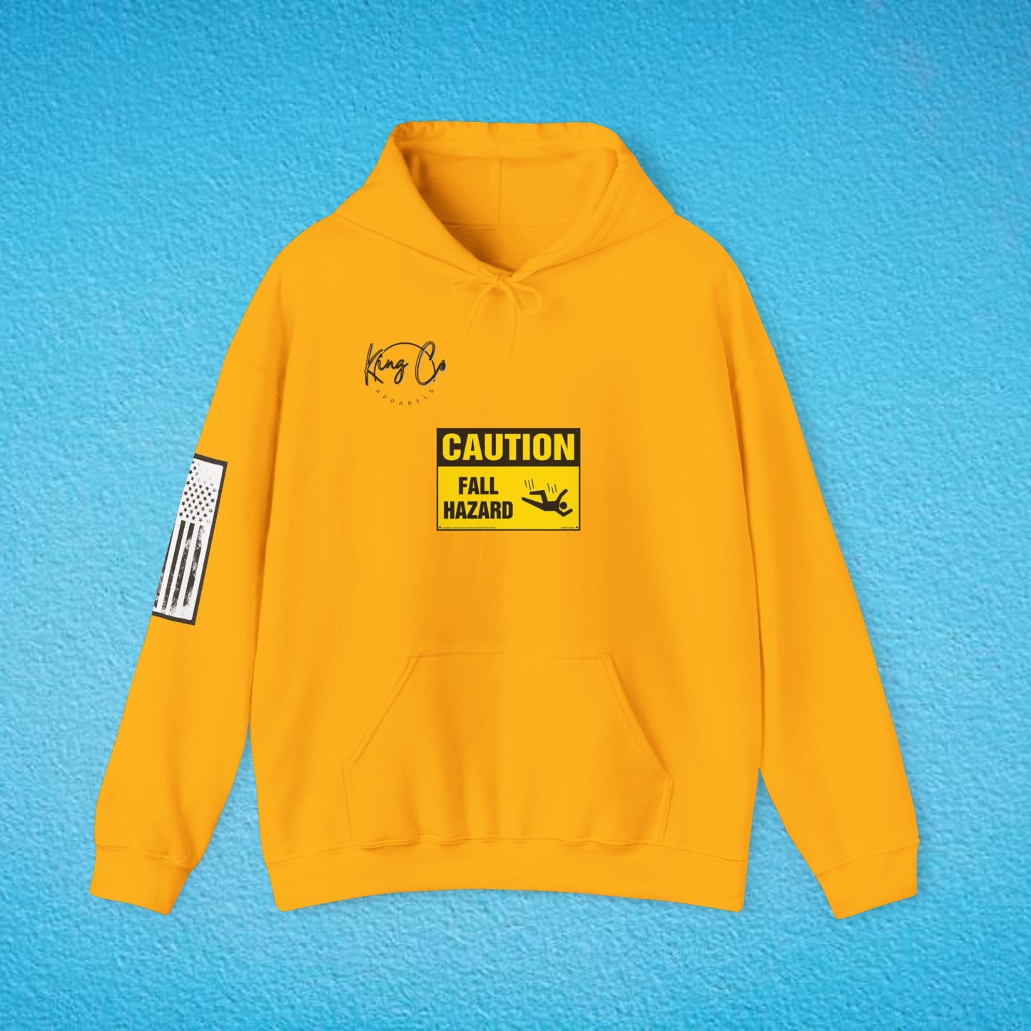CAUTION Fall Hazard "For Emotionally Unstable Girls" Unisex Heavy Blend™ Hooded Sweatshirt