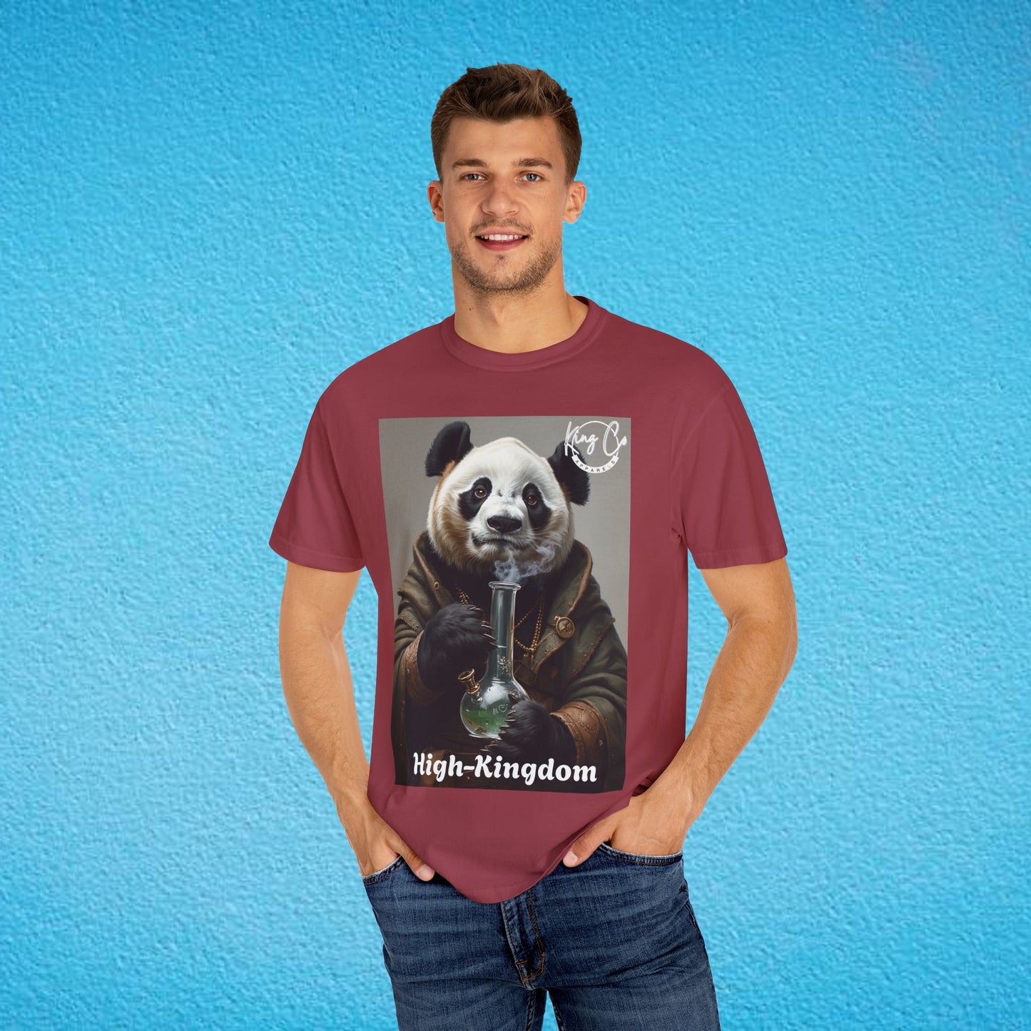 KingCoApparels, High-Kingdom "Panda" Unisex Garment-Dyed T-shirt