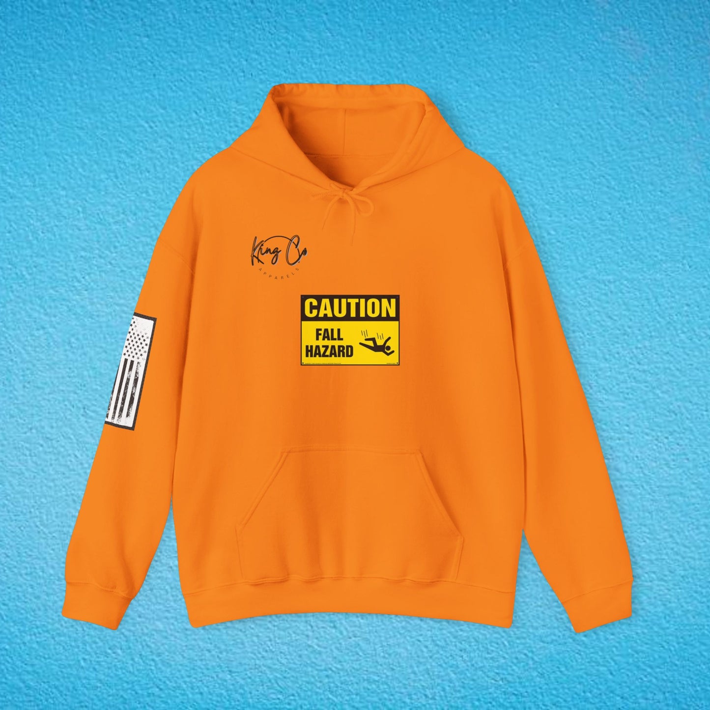 CAUTION Fall Hazard "For Emotionally Unstable Girls" Unisex Heavy Blend™ Hooded Sweatshirt