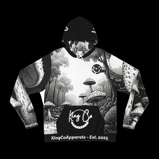 KingCoApparels "Black & White Trip" Unisex Medium Blend™ Hooded Sweatshirt