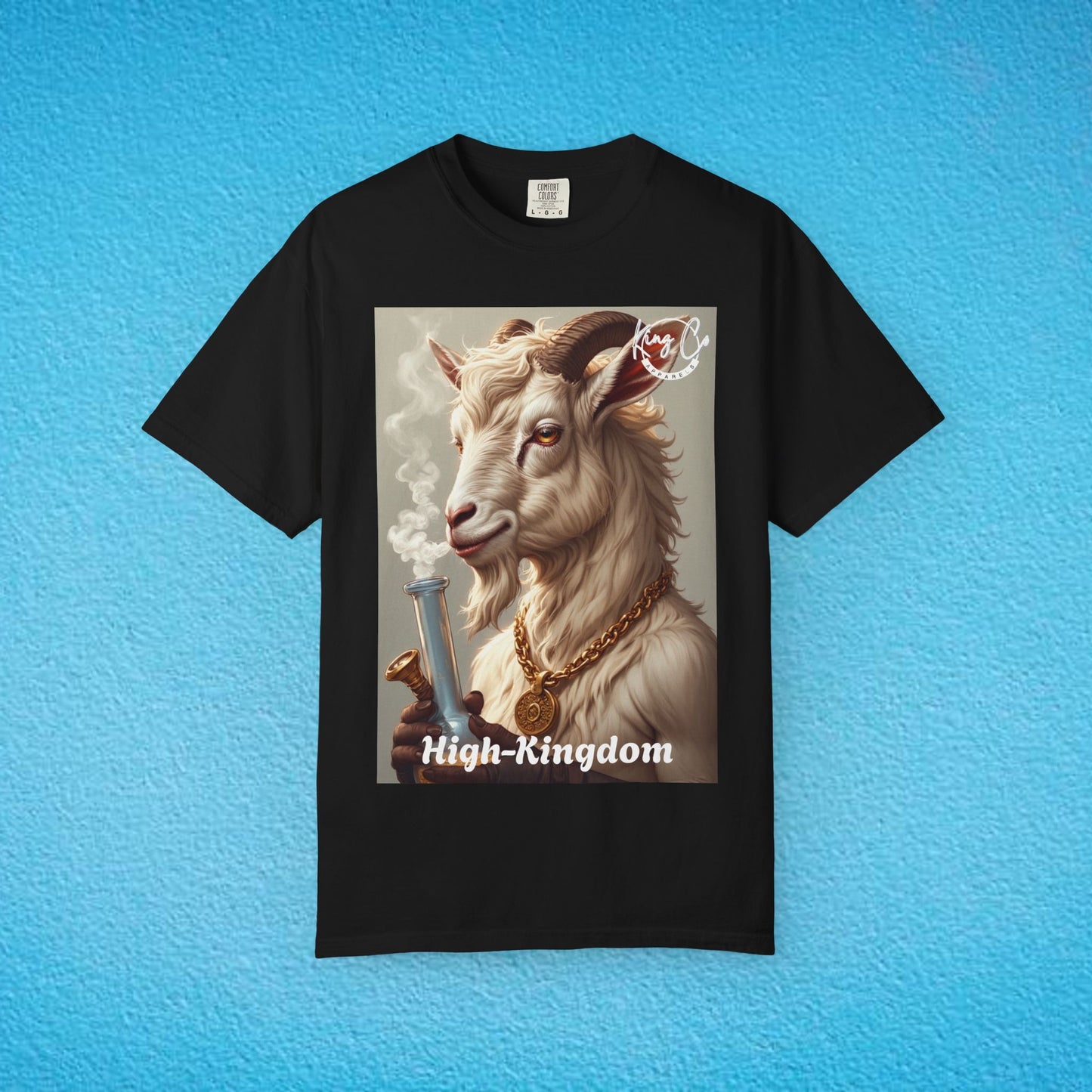 KingCoApparels, High-Kingdom "Goat" Unisex Garment-Dyed T-shirt