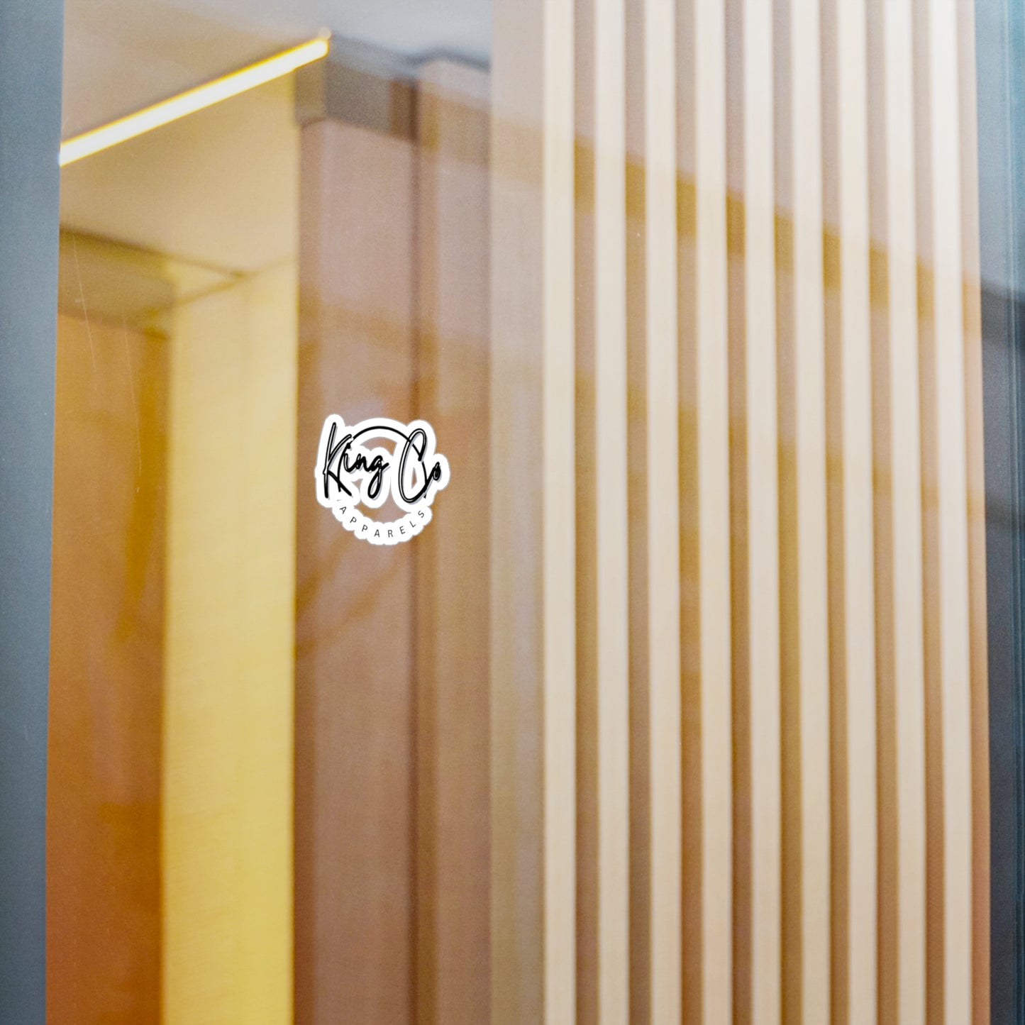 "King Co Apparels" Stylish, Vinyl Decals
