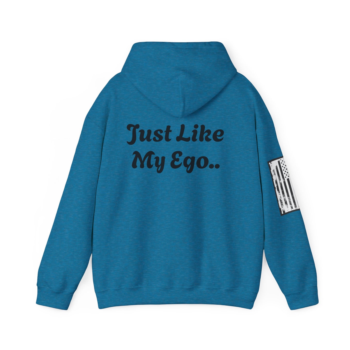 CAUTION FRAGILE "Just Like My Ego.." Unisex Heavy Blend™ Hooded Sweatshirt