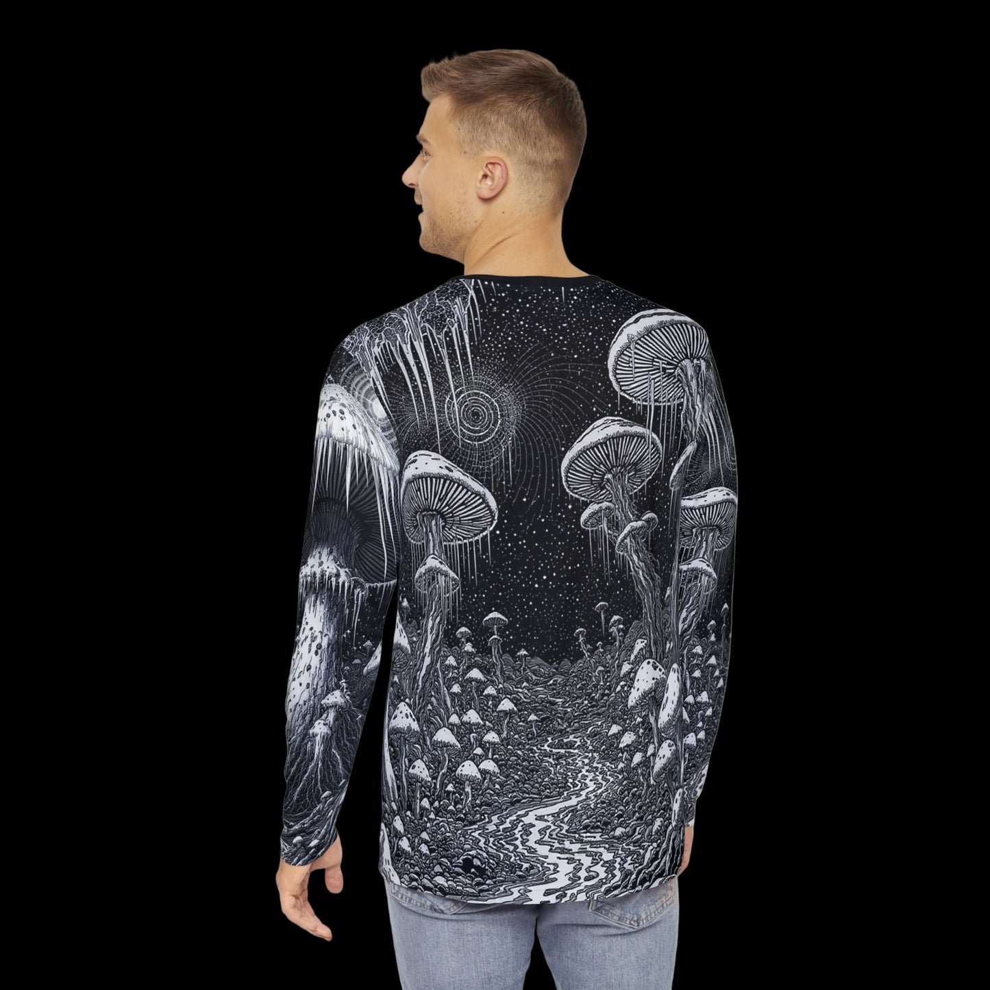 KingCoApparels "Psilocybin World" Unisex Medium Heavy Blend Long-Sleeve Shirt