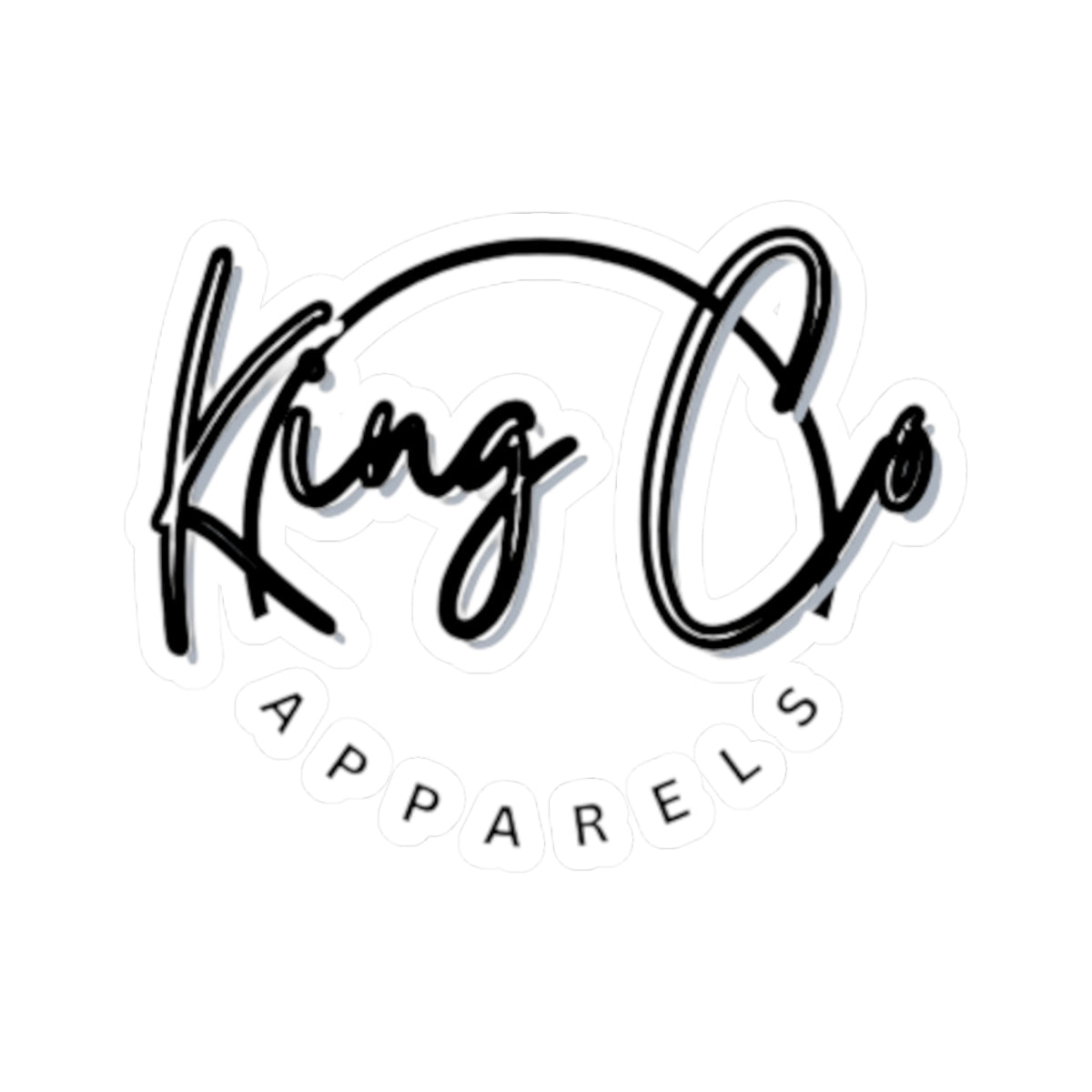 "King Co Apparels" Kiss-Cut Stickers