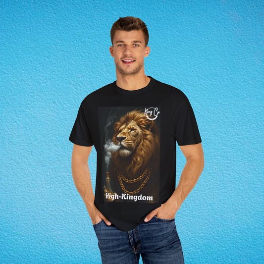 KingCoApparels, High-Kingdom "Lion" Unisex Garment-Dyed T-shirt