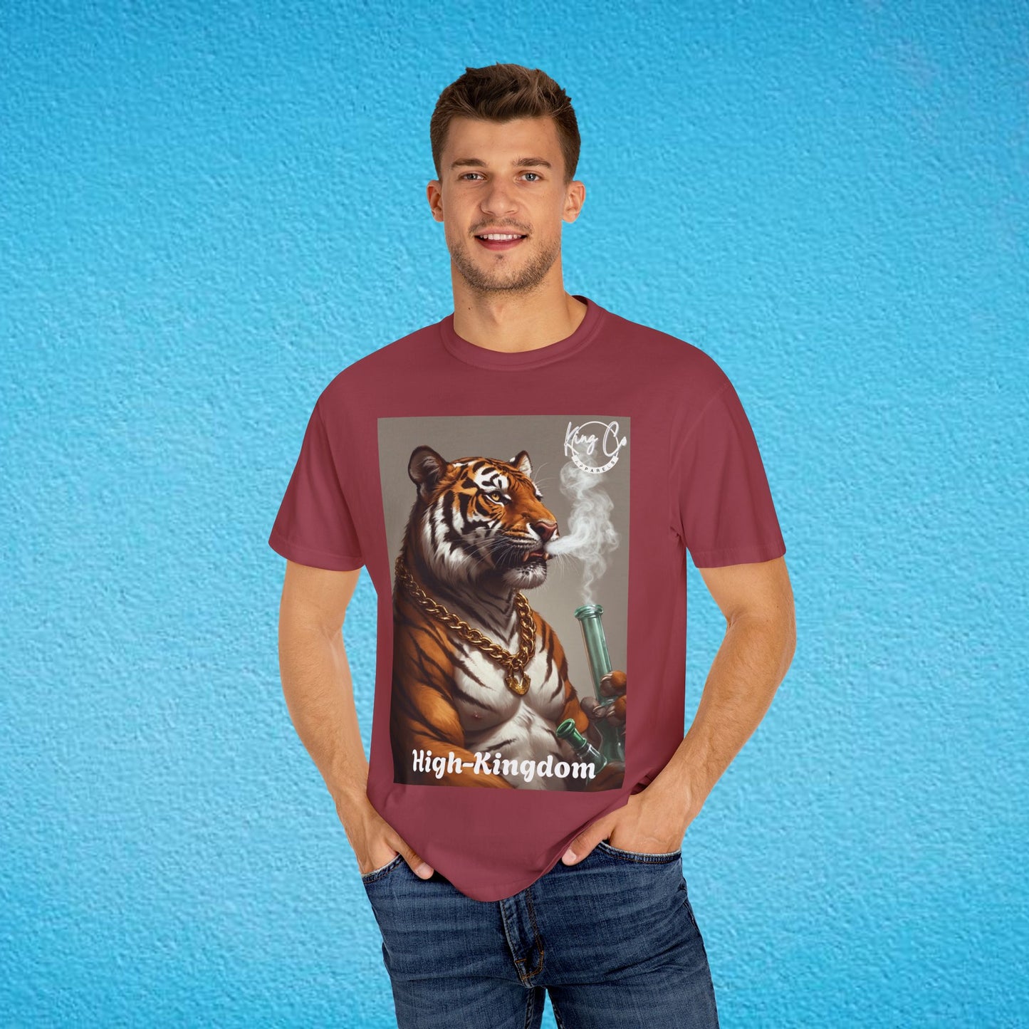 KingCoApparels, High-Kingdom "Tiger" Unisex Garment-Dyed T-shirt