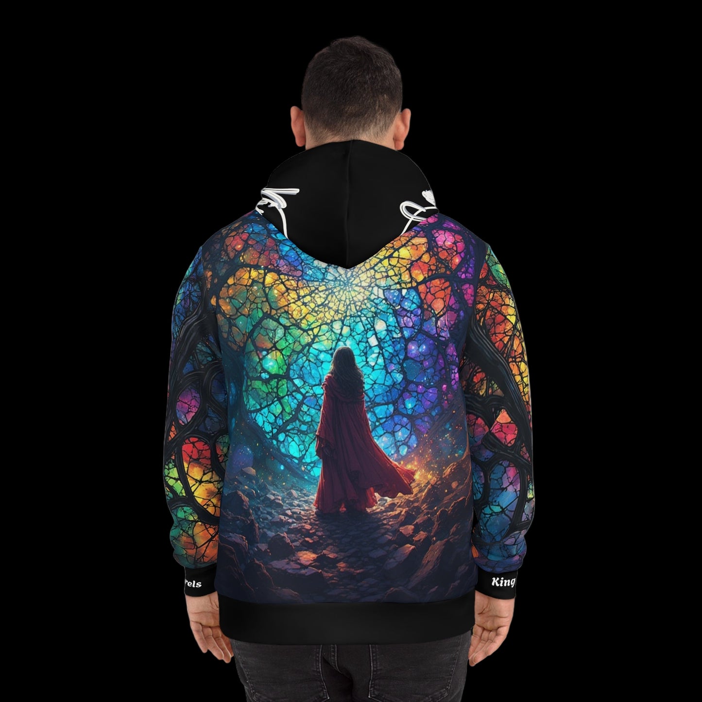 KingCoApparels "Stained Glass Nexus" Unisex Medium Blend™ Hooded Sweatshirt