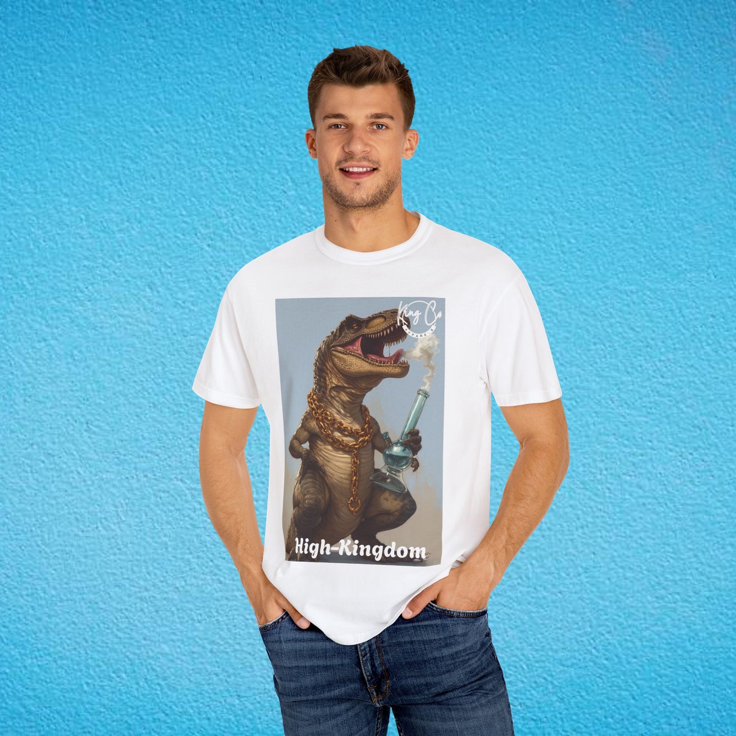 KingCoApparels, High-Kingdom "T-Rex" Unisex Garment-Dyed T-shirt