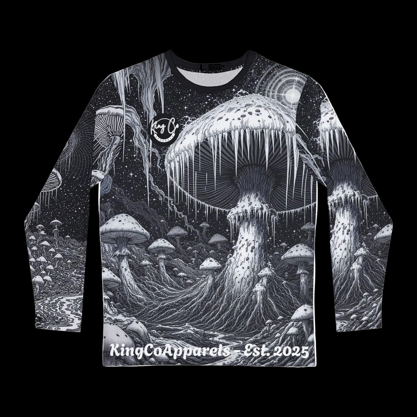 KingCoApparels "Psilocybin World" Unisex Medium Heavy Blend Long-Sleeve Shirt