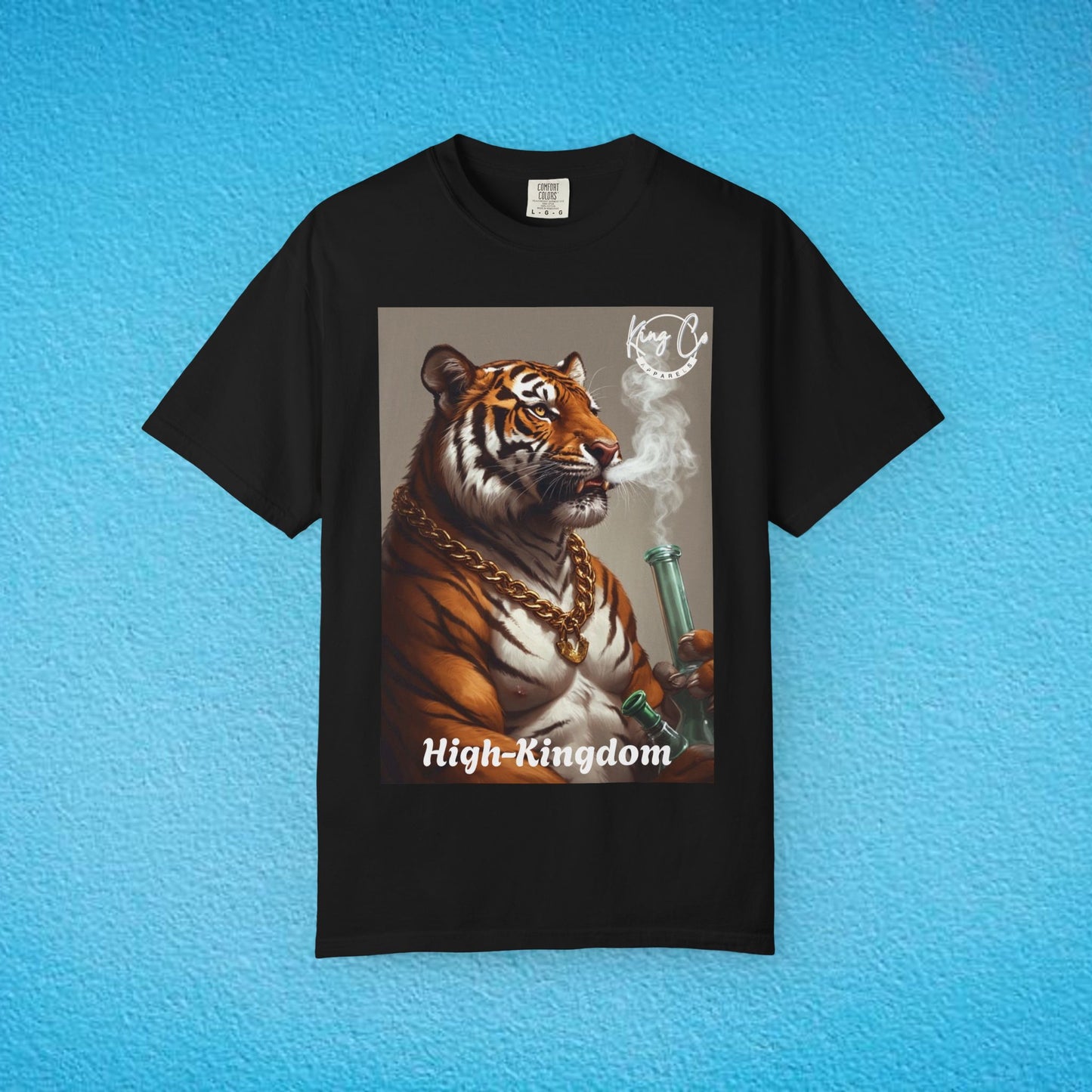 KingCoApparels, High-Kingdom "Tiger" Unisex Garment-Dyed T-shirt