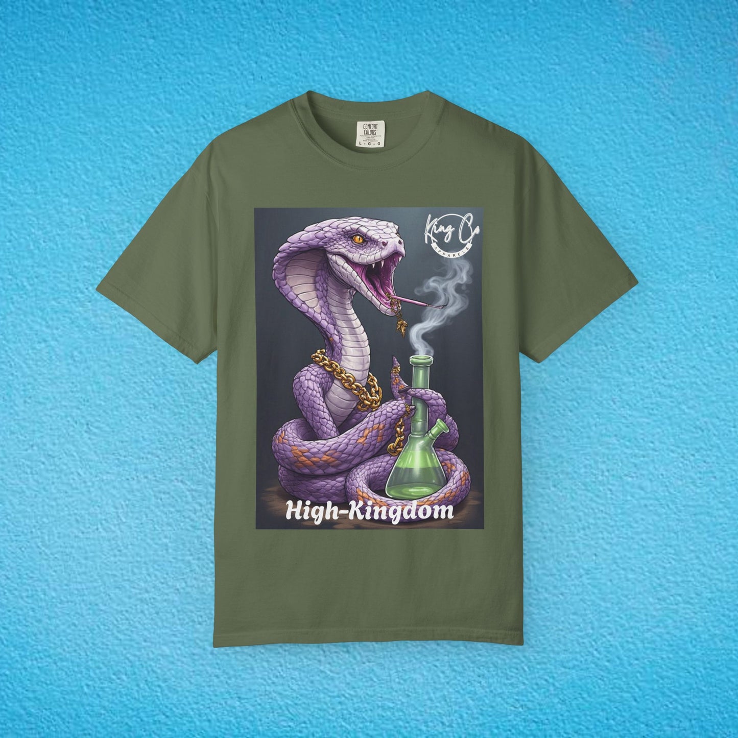 KingCoApparels, High-Kingdom "Cobra" Unisex Garment-Dyed T-shirt