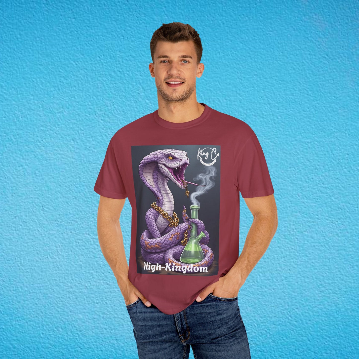 KingCoApparels, High-Kingdom "Cobra" Unisex Garment-Dyed T-shirt