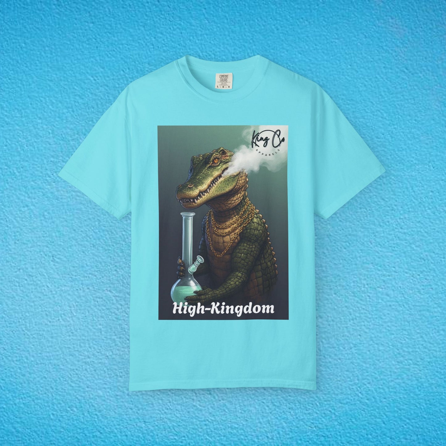 KingCoApparels, High-Kingdom "Crocodile" Unisex Garment-Dyed T-shirt