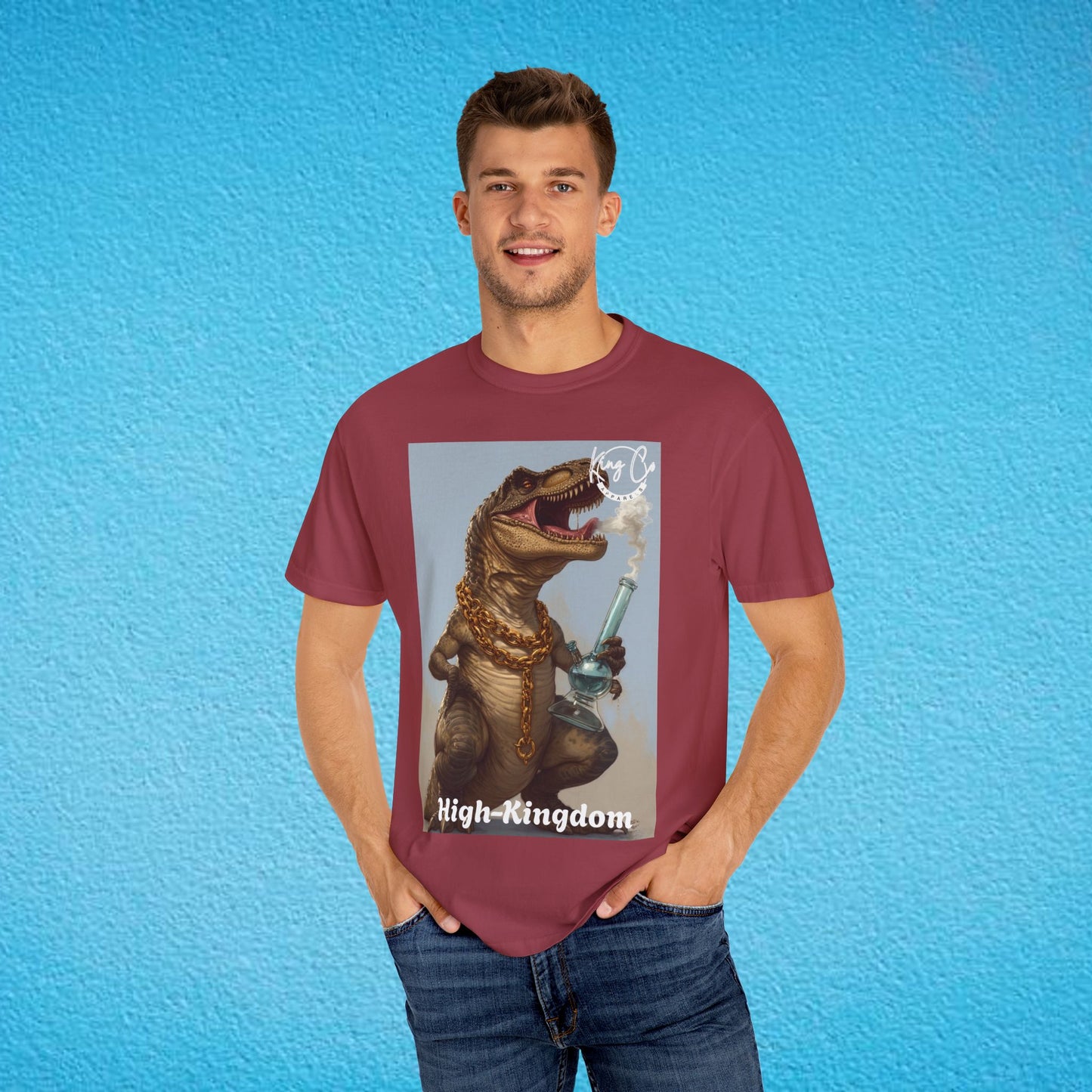 KingCoApparels, High-Kingdom "T-Rex" Unisex Garment-Dyed T-shirt